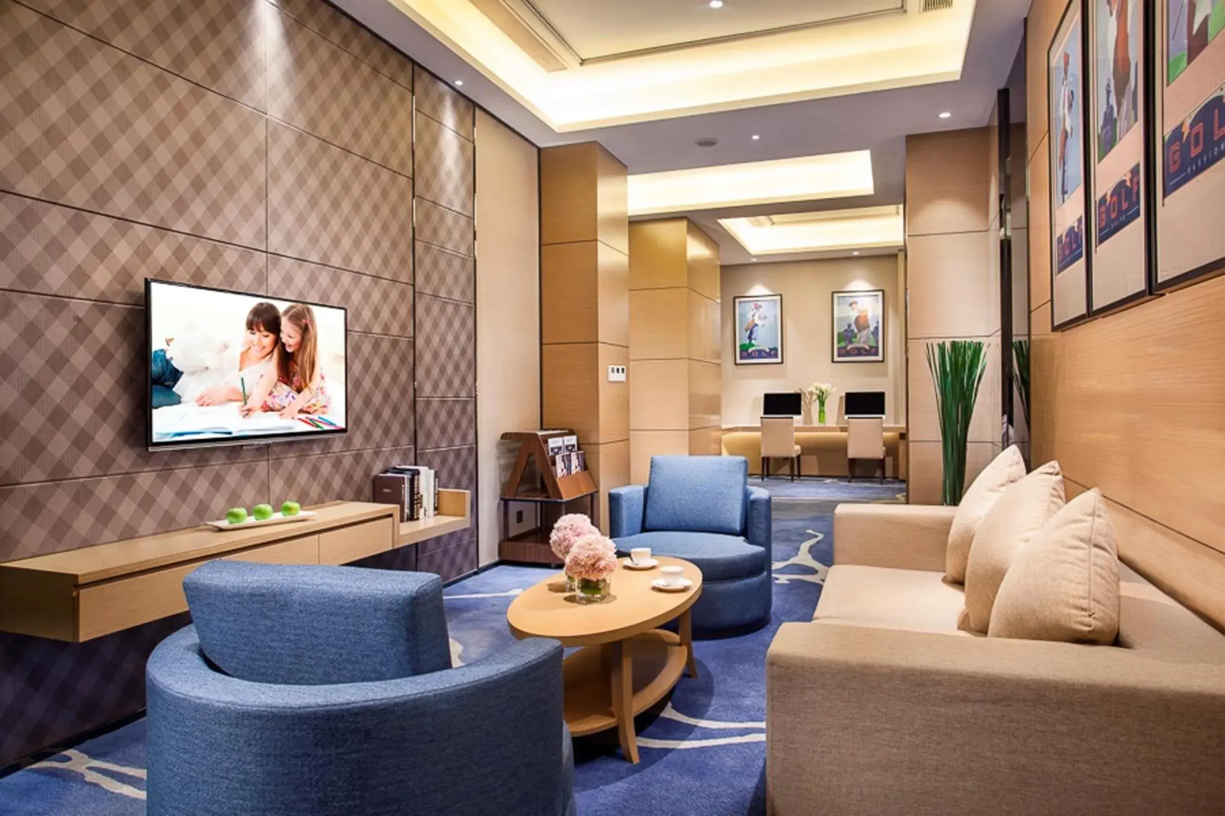 Communal lounge/ TV room, Seating Area in Somerset Grandview Shenzhen