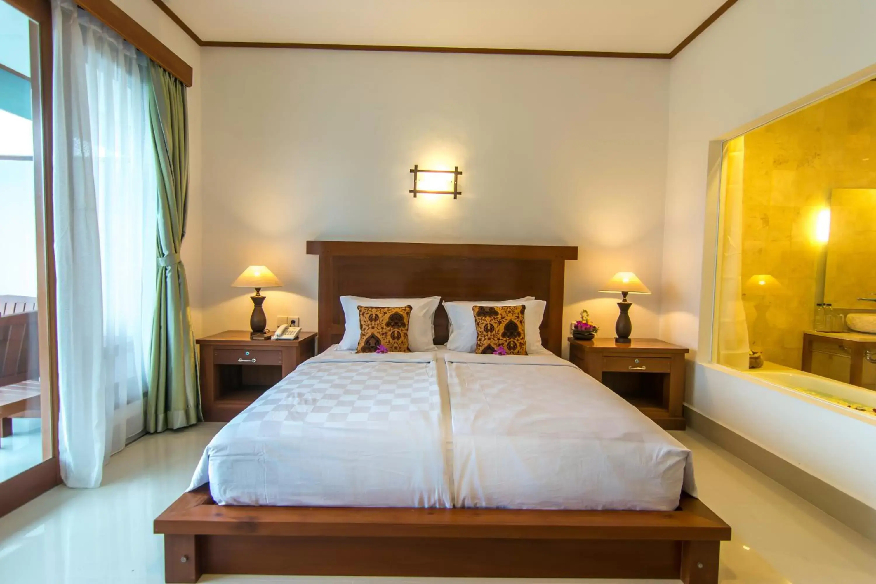 Bedroom, Bed in Gita Maha Ubud Hotel by Mahaputra-CHSE Certified