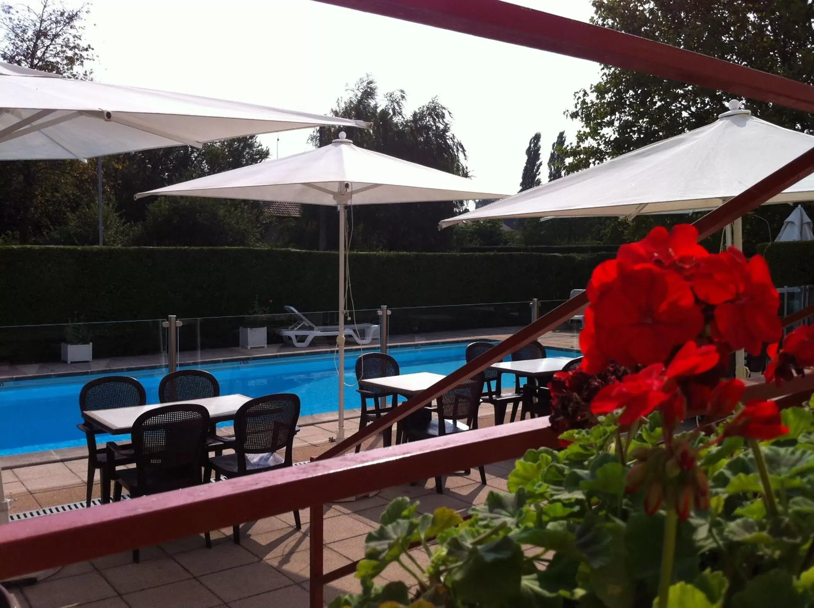 Balcony/Terrace, Swimming Pool in ibis Belfort Danjoutin