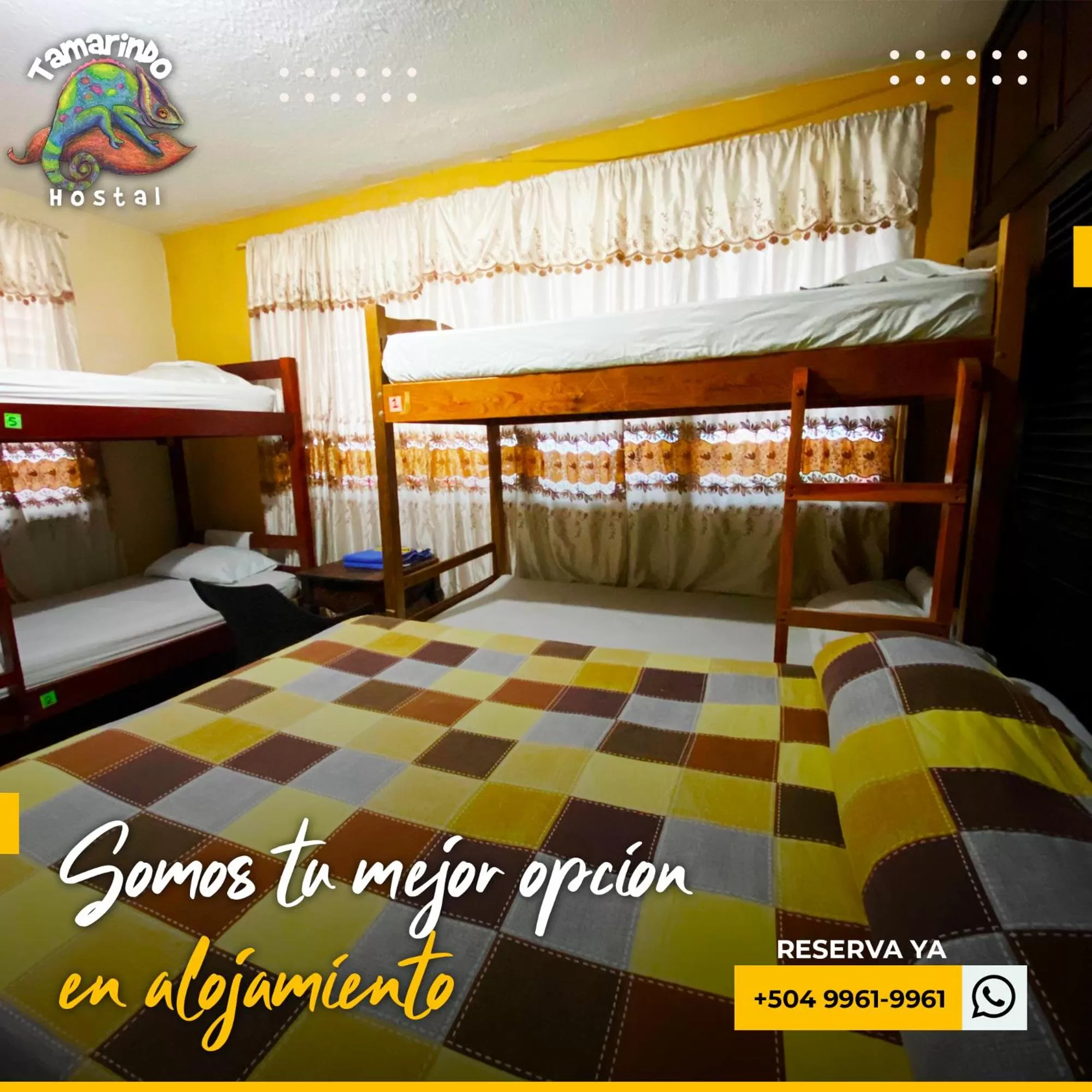 Bed in Tamarindo Hostel