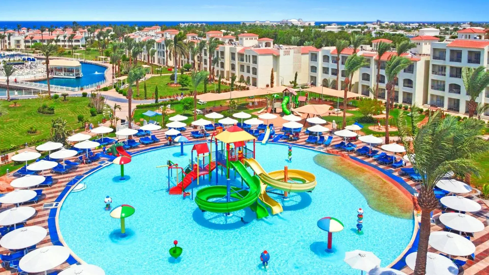 Aqua park, Pool View in Pickalbatros Dana Beach Resort - Hurghada
