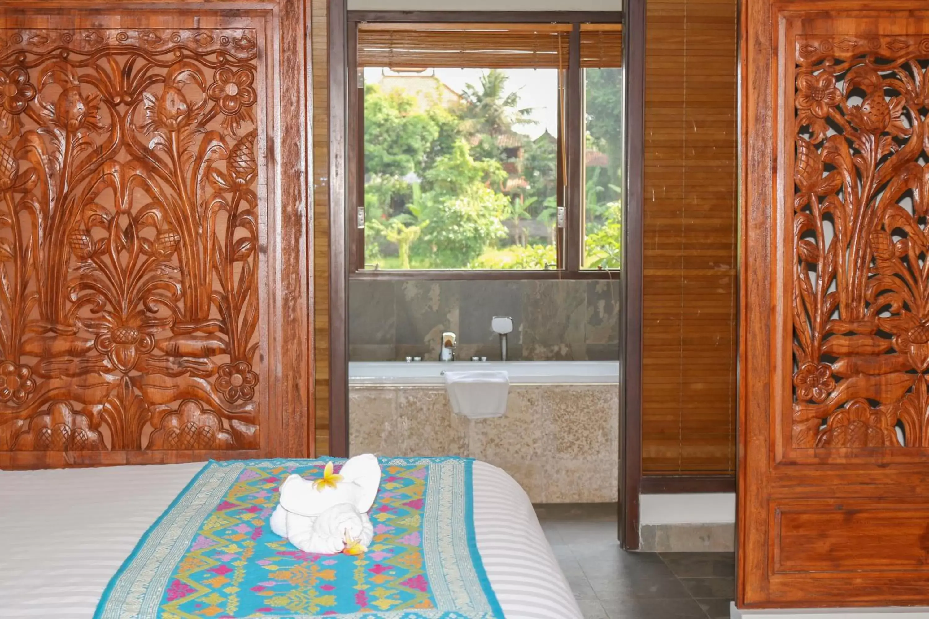 Bathroom, Bed in Best Western Premier Agung Resort Ubud