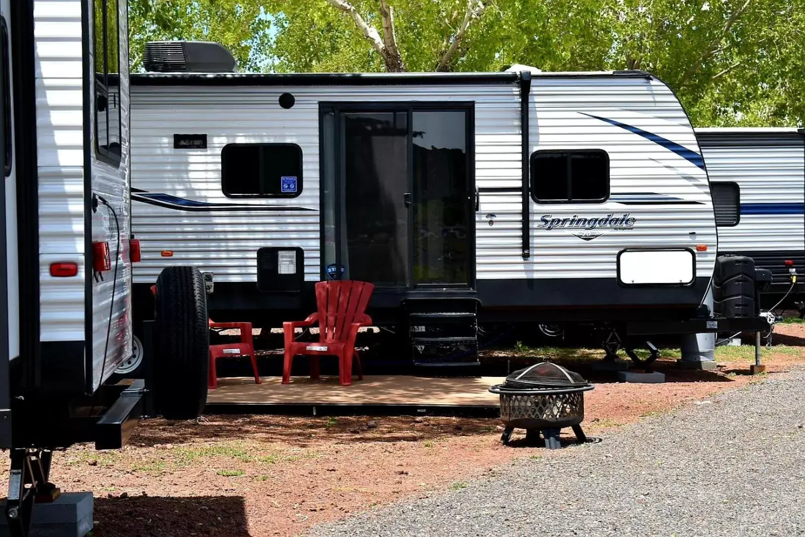 Patio in Grand Canyon RV Glamping