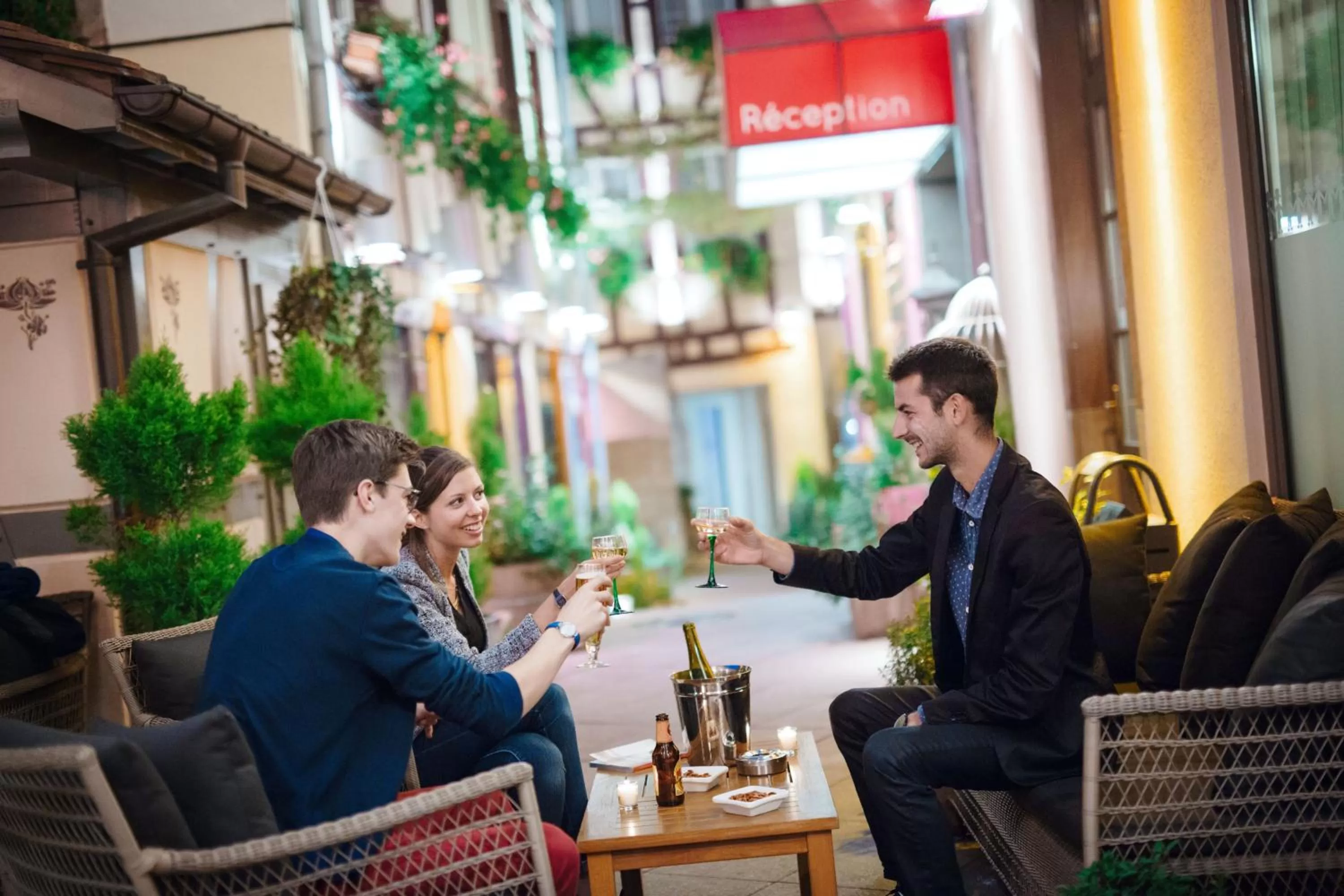 Patio in Hotel Beaucour