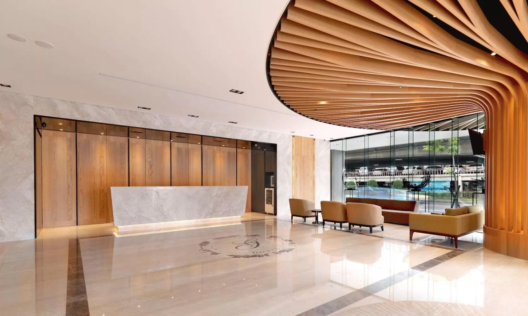 Lobby or reception in Green World Grand NanJing