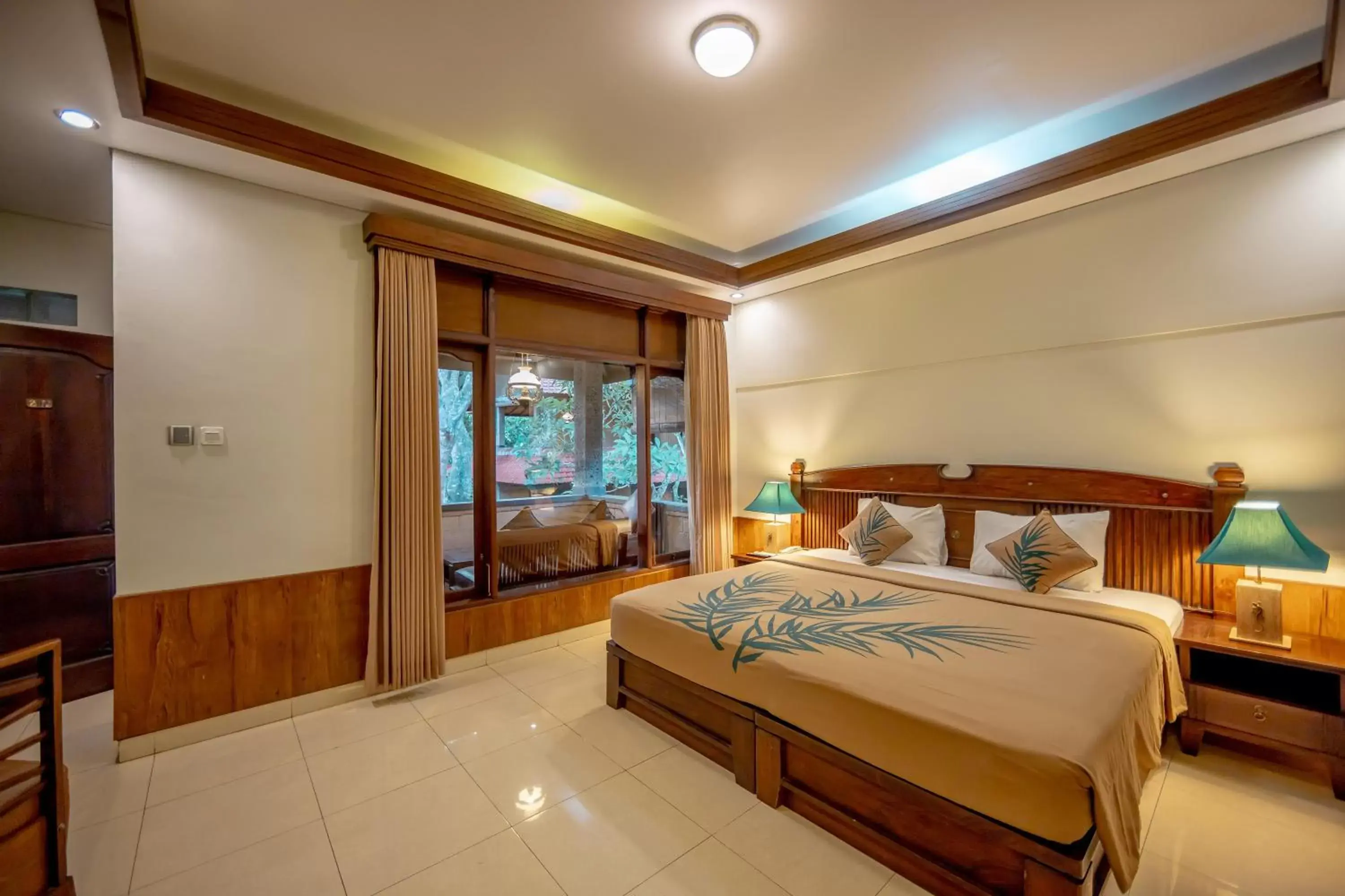 Bed in De Munut Balinese Resort