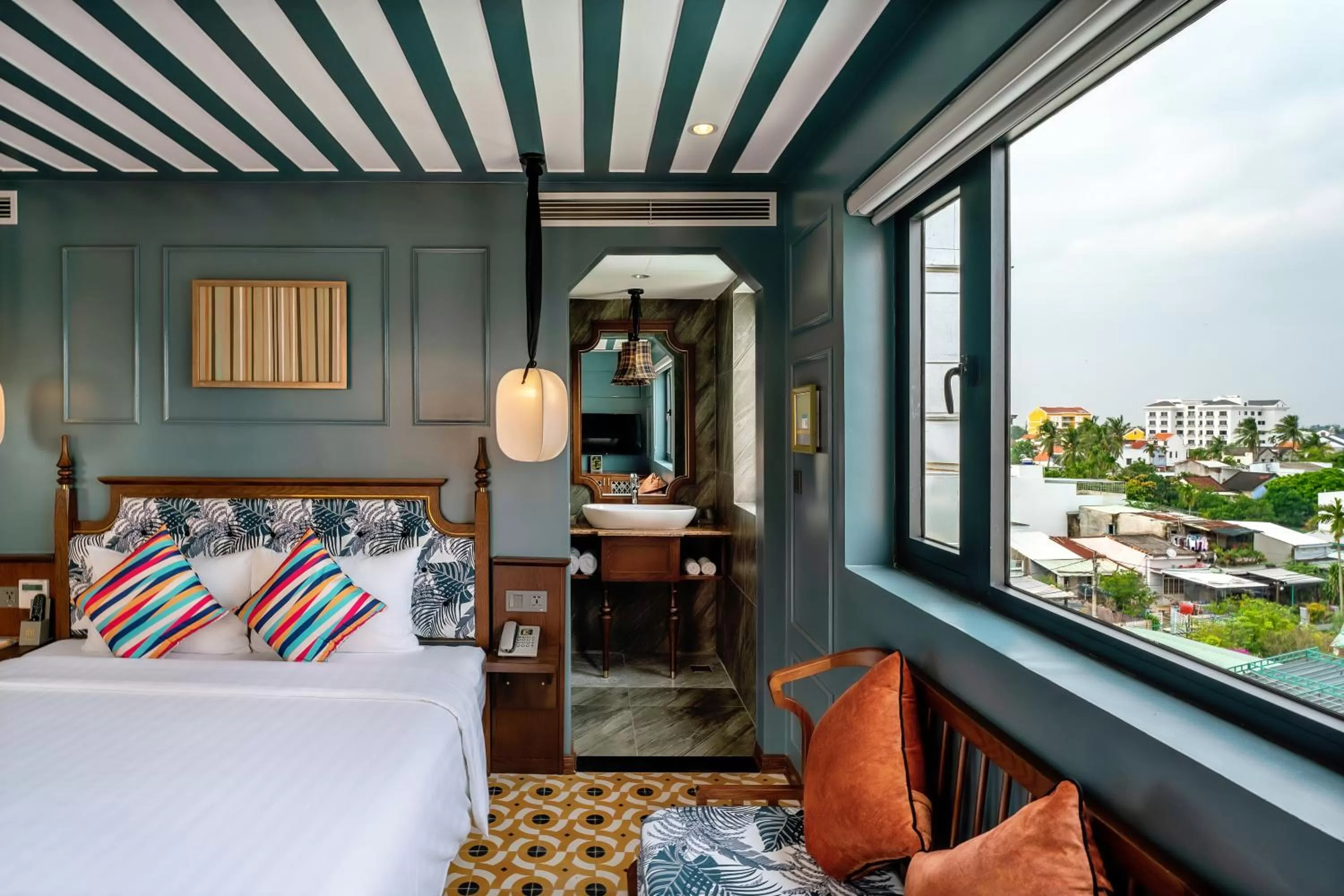 View (from property/room), Bed in Son Hoi An Boutique Hotel & Spa
