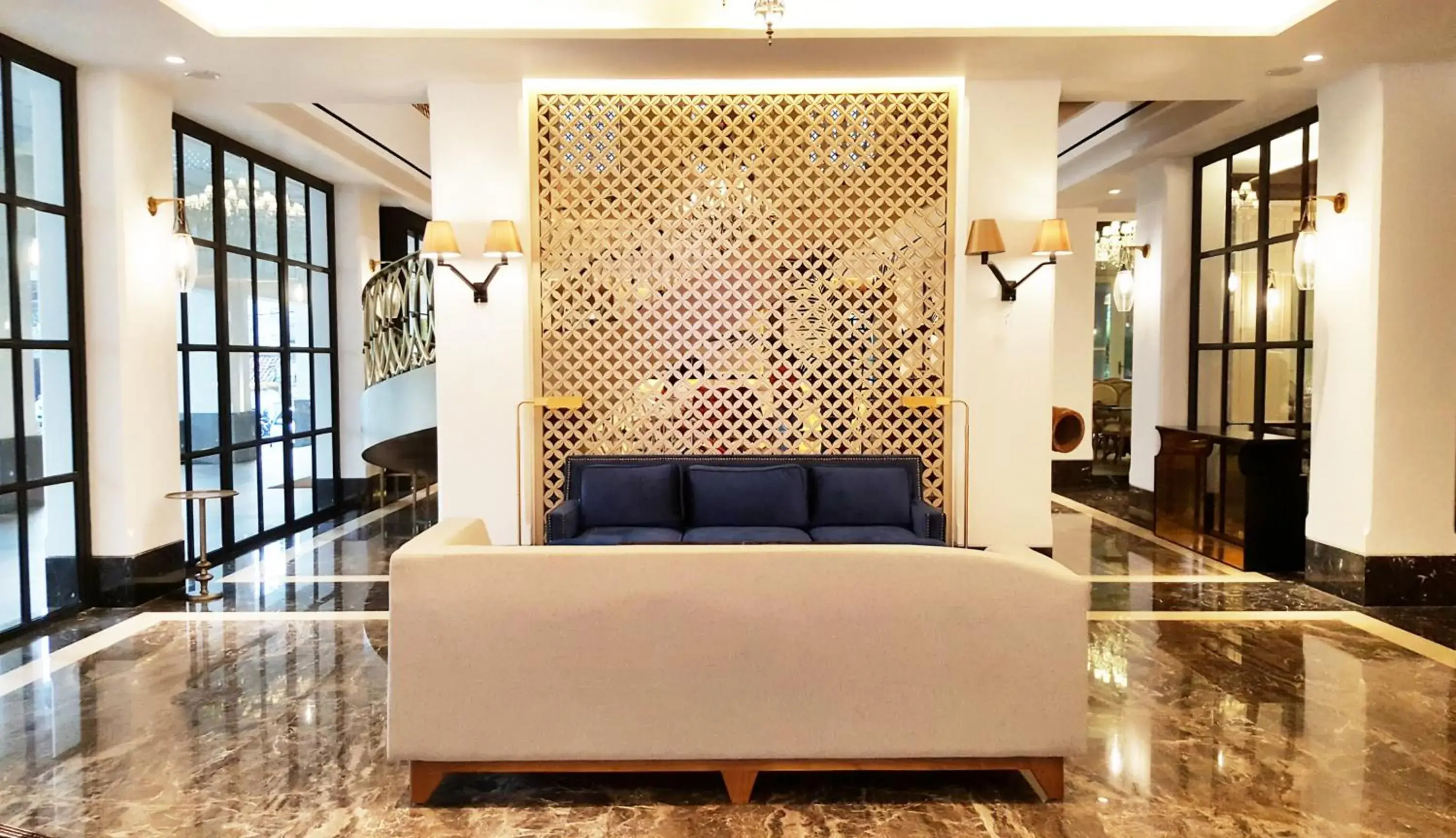 Communal lounge/ TV room, Lobby/Reception in The Mirah Bogor Hotel