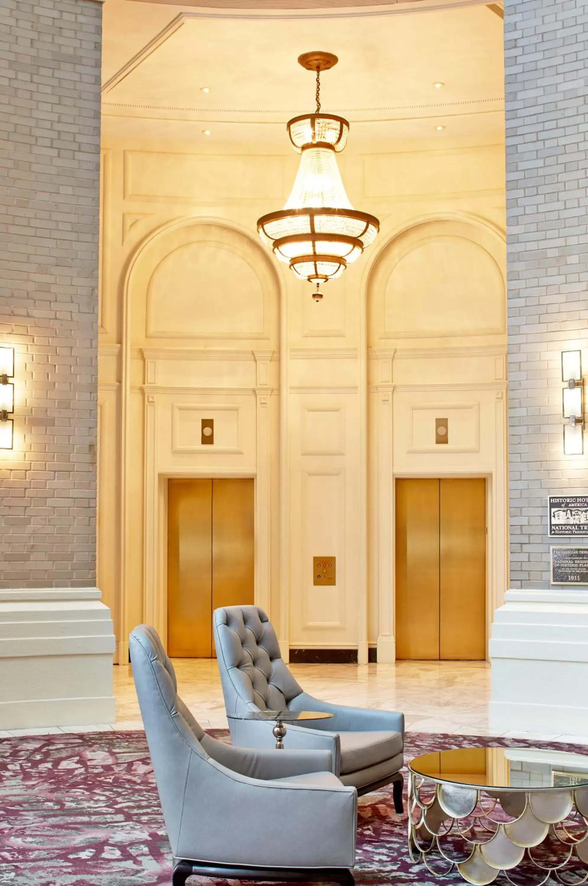 Decorative detail, Lobby/Reception in The Georgian Terrace