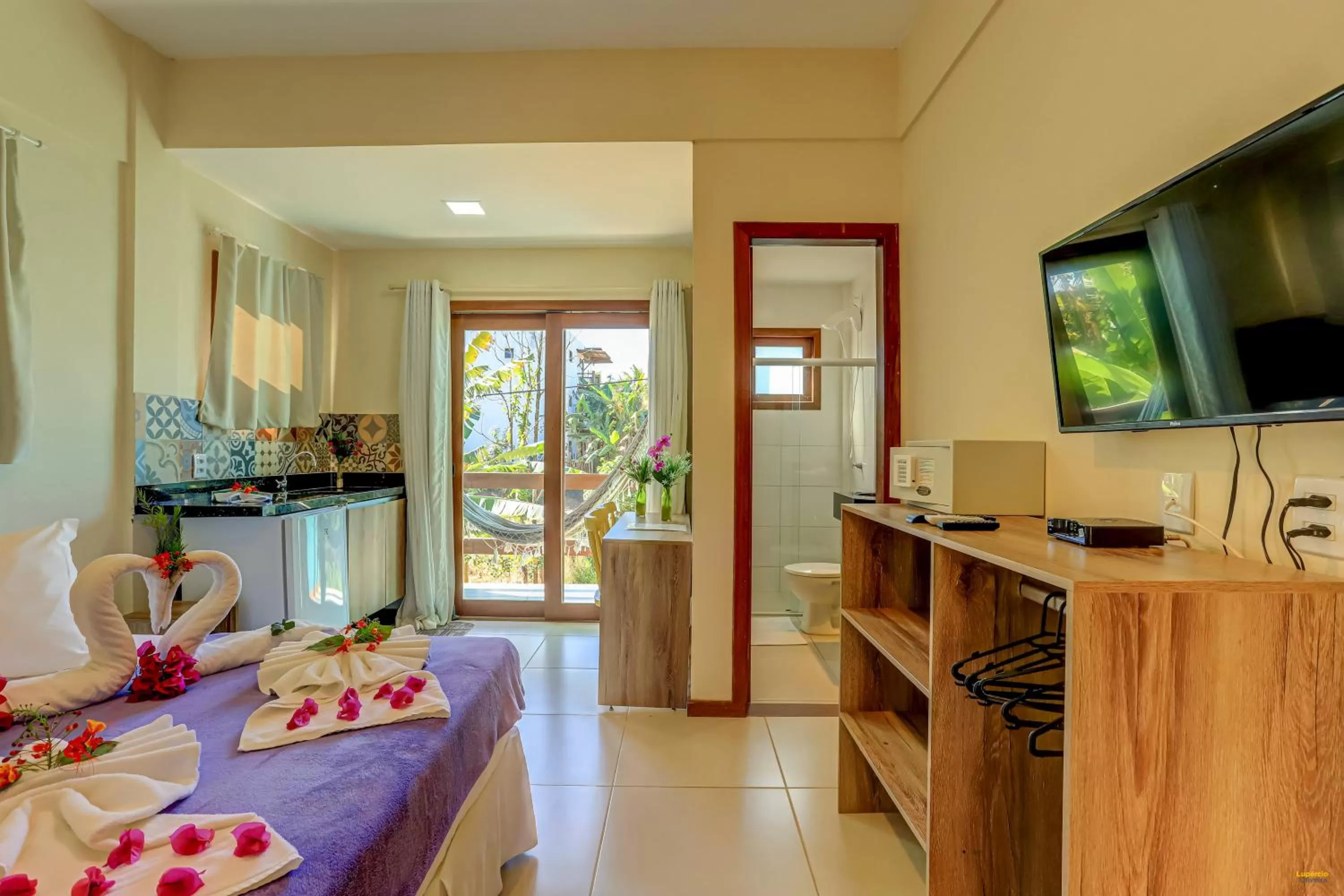 Photo of the whole room, Bed in i9 Quixaba Flat