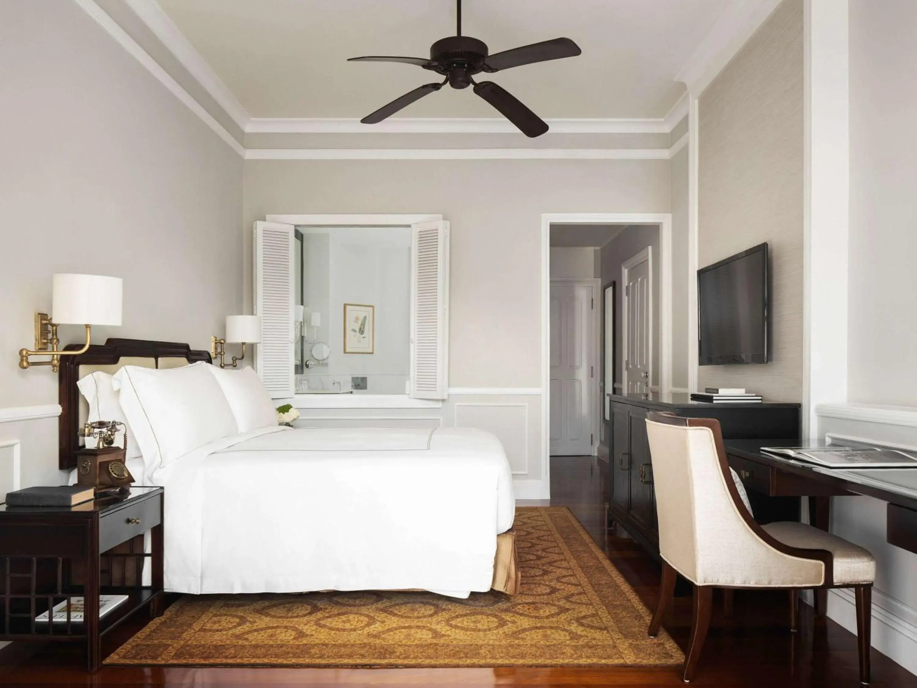 Bedroom, Bed in Raffles Grand Hotel d'Angkor