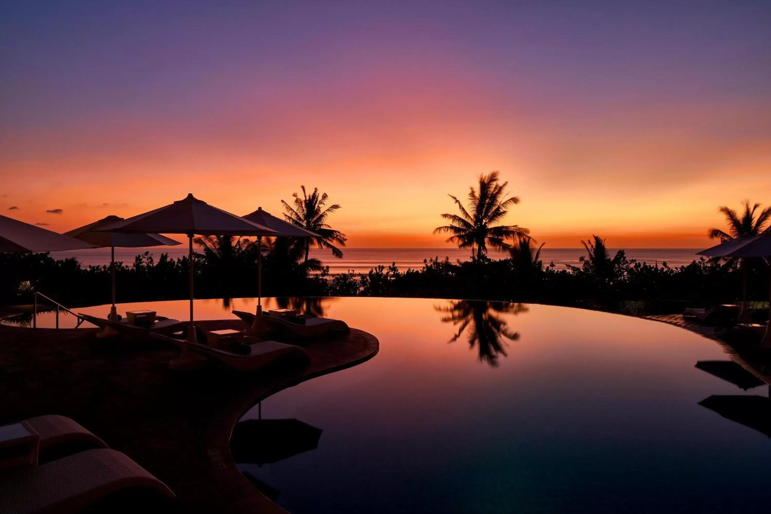Swimming pool, Sunrise/Sunset in Sheraton Bali Kuta Resort