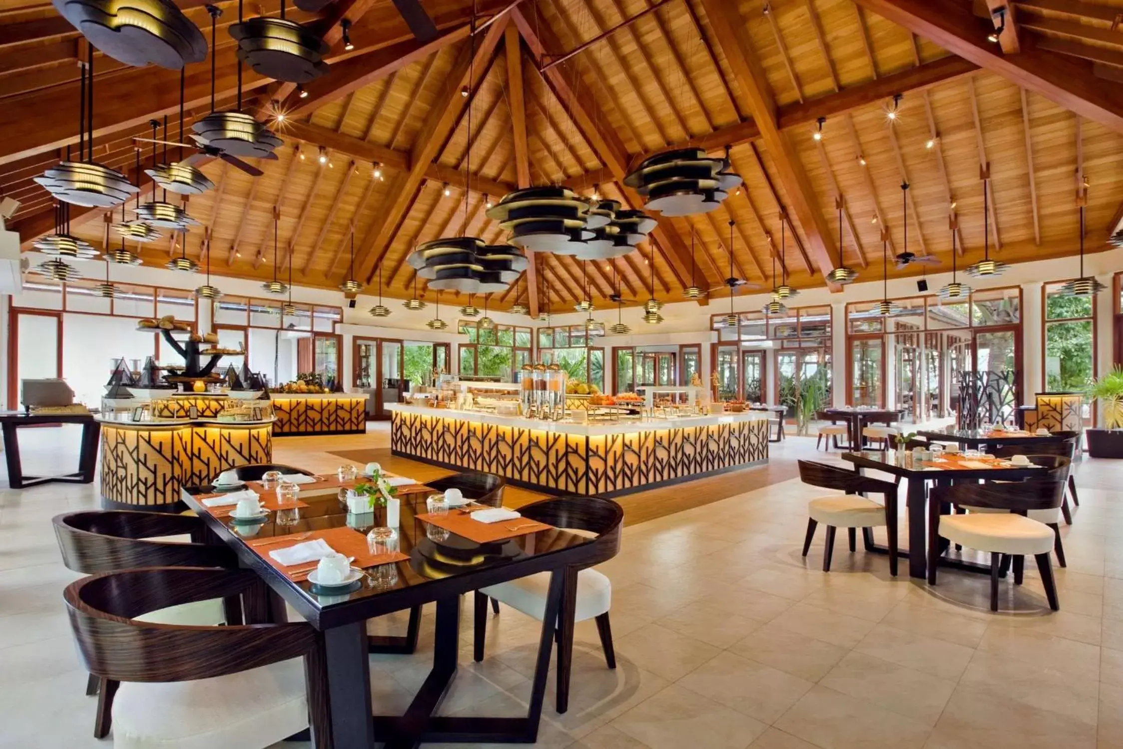 Breakfast in Hilton Seychelles Labriz Resort & Spa Breakfast in Hilton Seychelles Labriz Resort & Spa