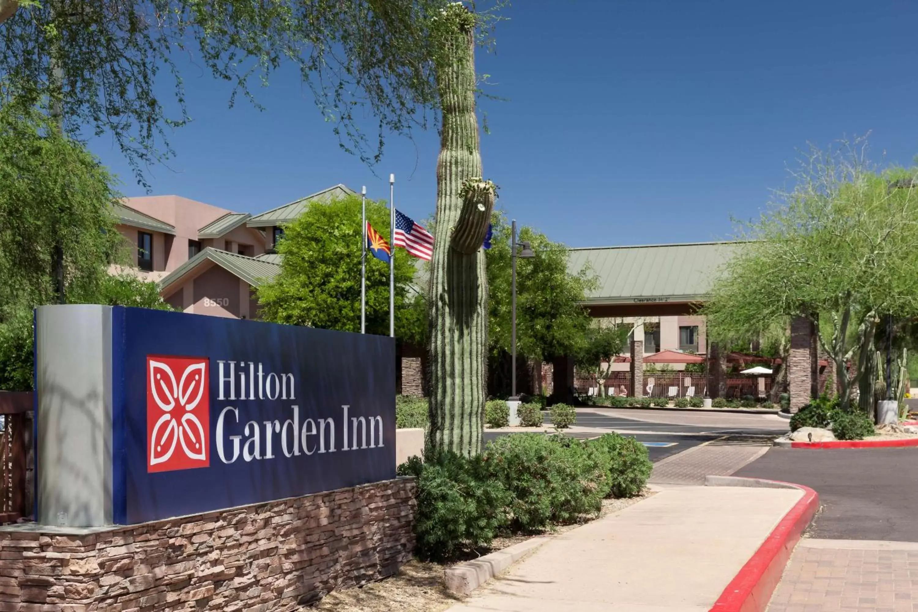 Property building, Property Logo/Sign in Hilton Garden Inn Scottsdale North/Perimeter Center