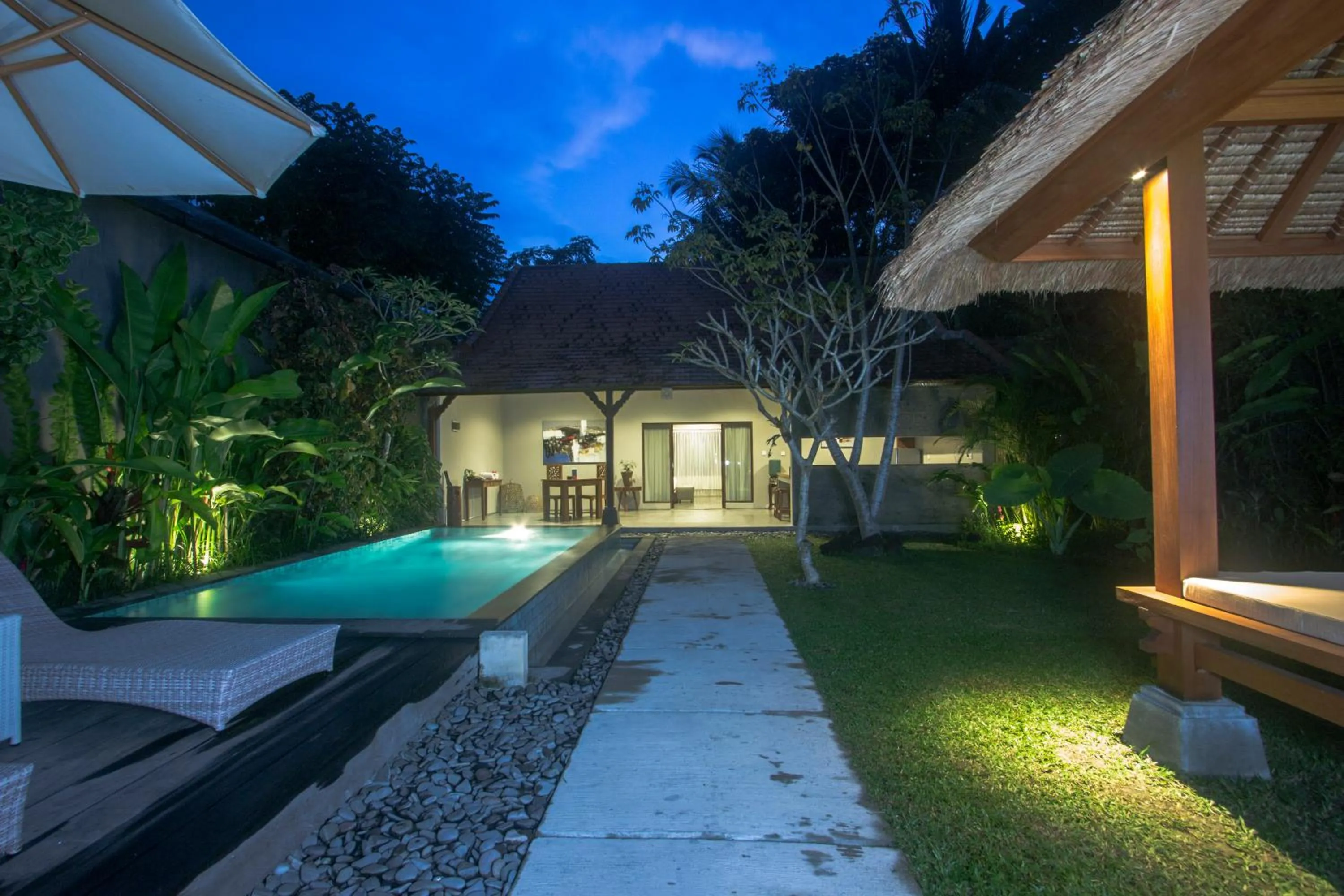 Property building in Sativa Villas Ubud with Private Pool