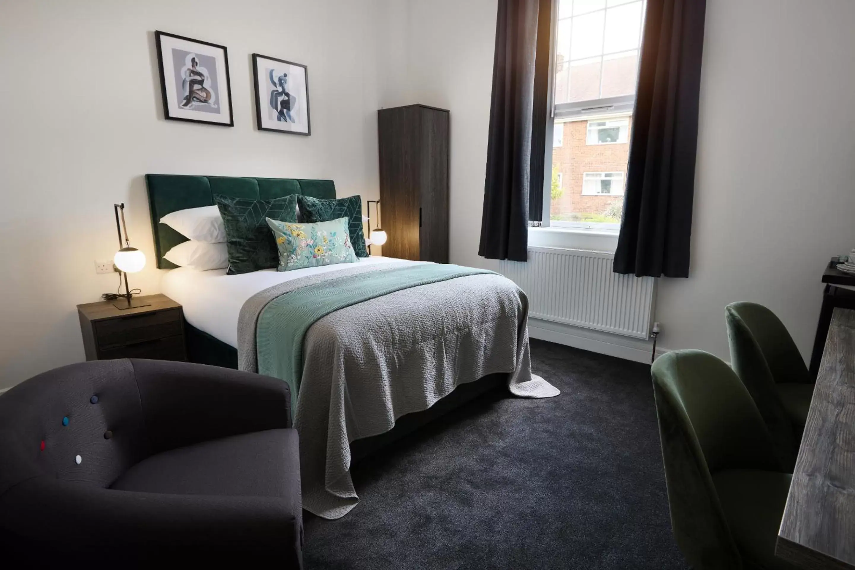 Bedroom, Bed in The Woden Boutique Hotel Walsall M6 J9