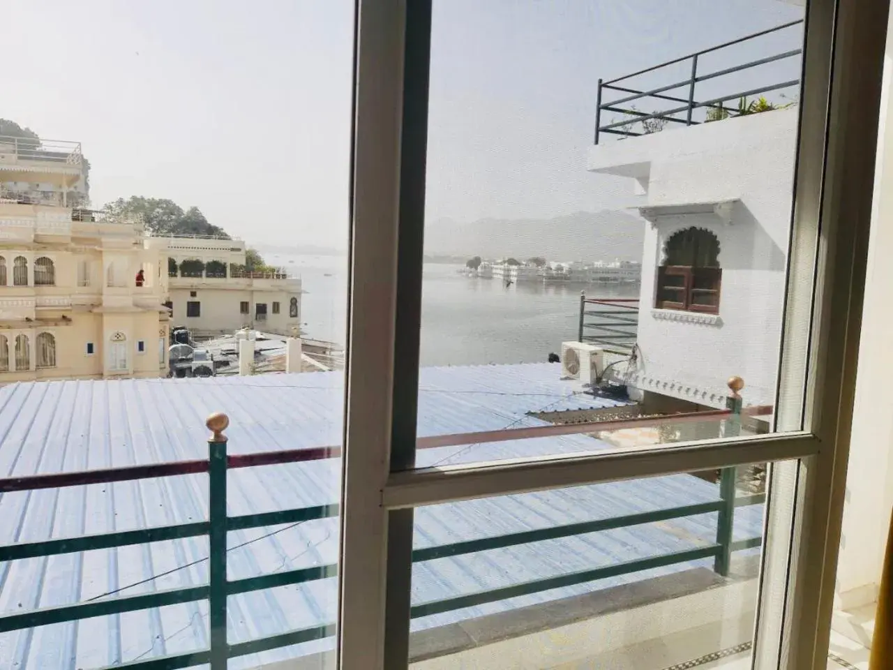 Balcony/Terrace in Hotel Devraj Niwas on Lake Pichola Udaipur