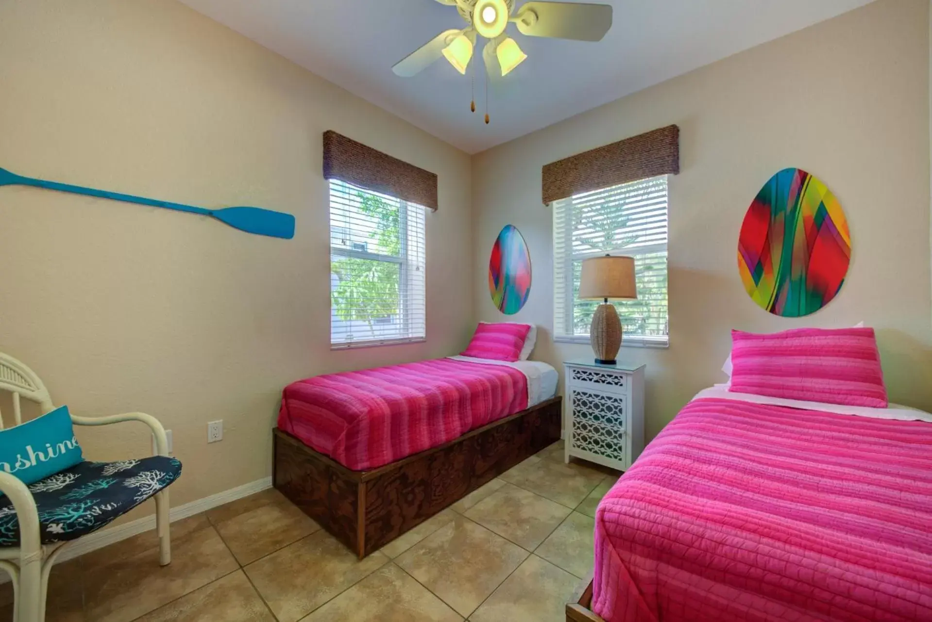 Bedroom in The Ringling Beach House