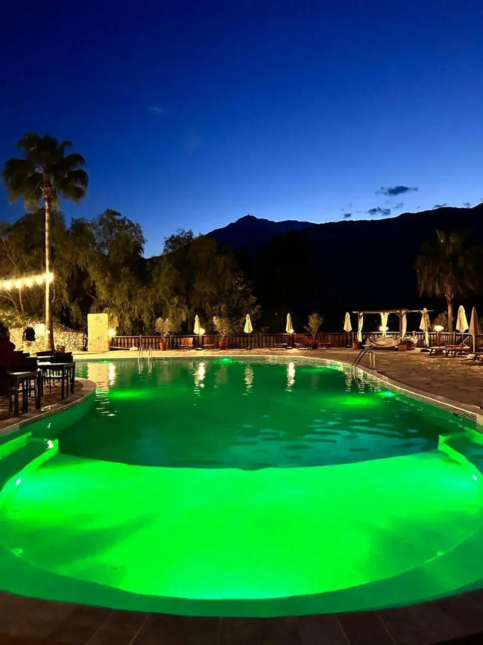 Night, Swimming Pool in Hotel Berke Ranch&Nature
