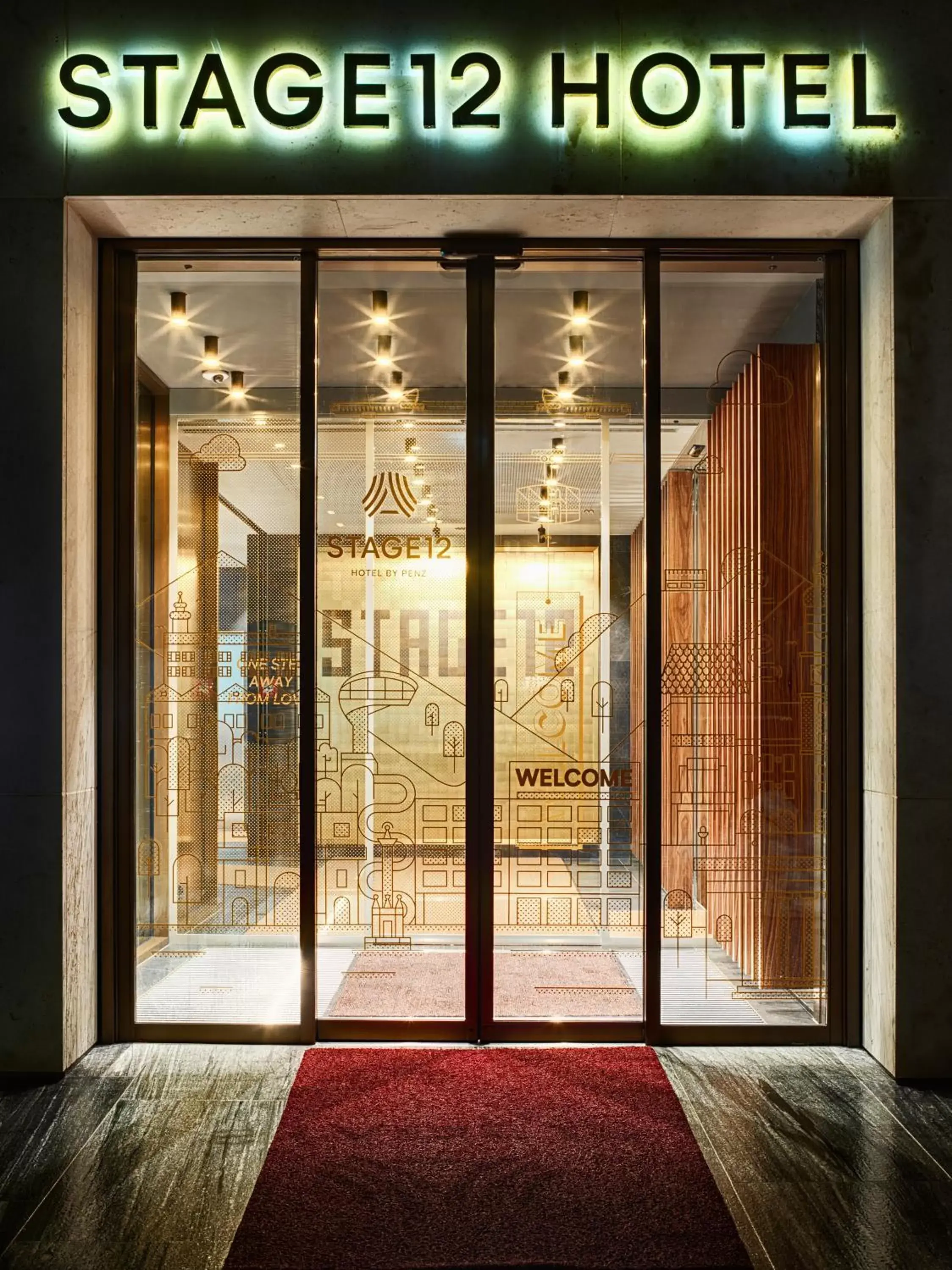 Facade/entrance in STAGE 12 Hotel by Penz