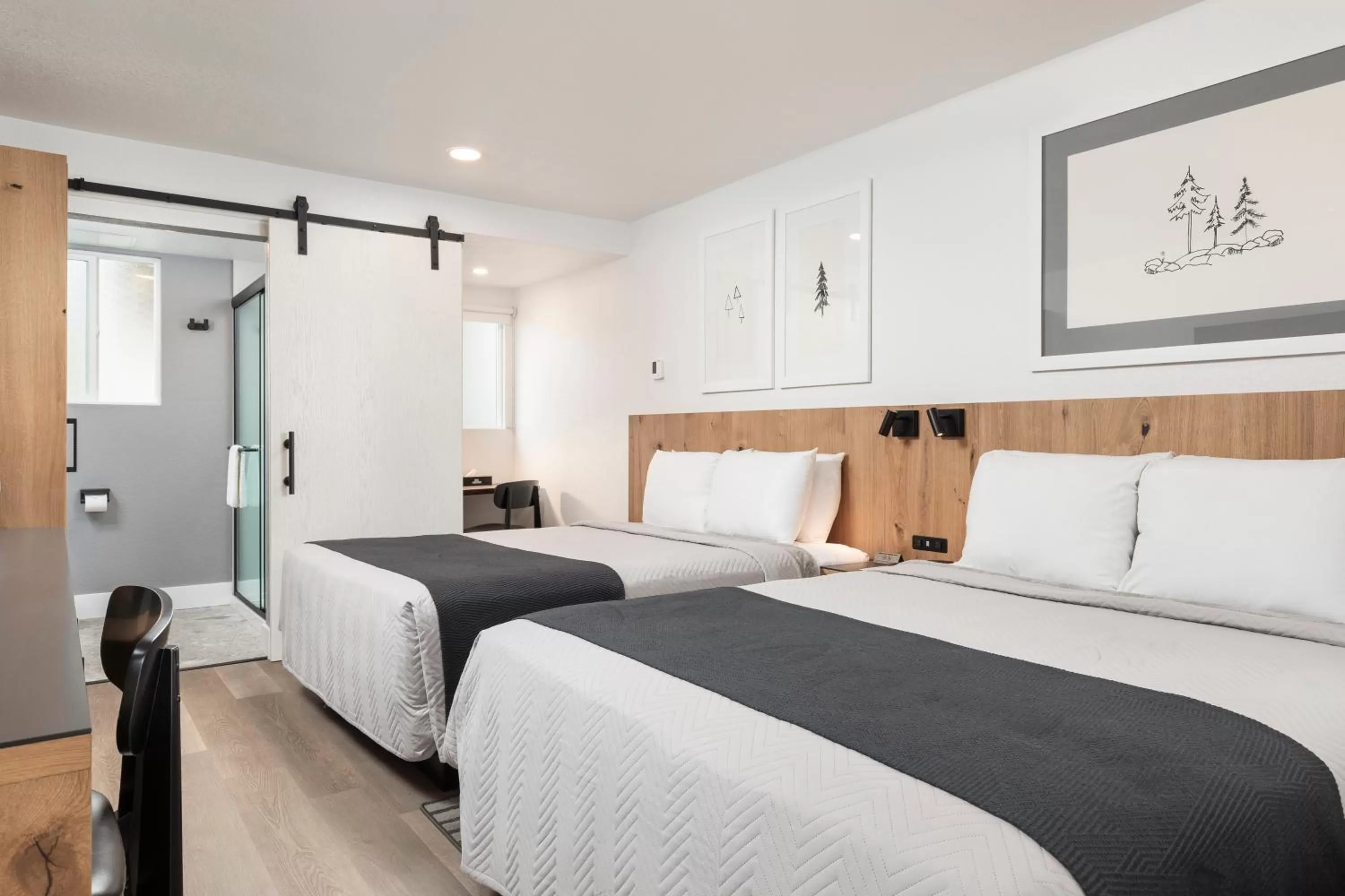 Bed in Hotel Lumberjack - Sonora