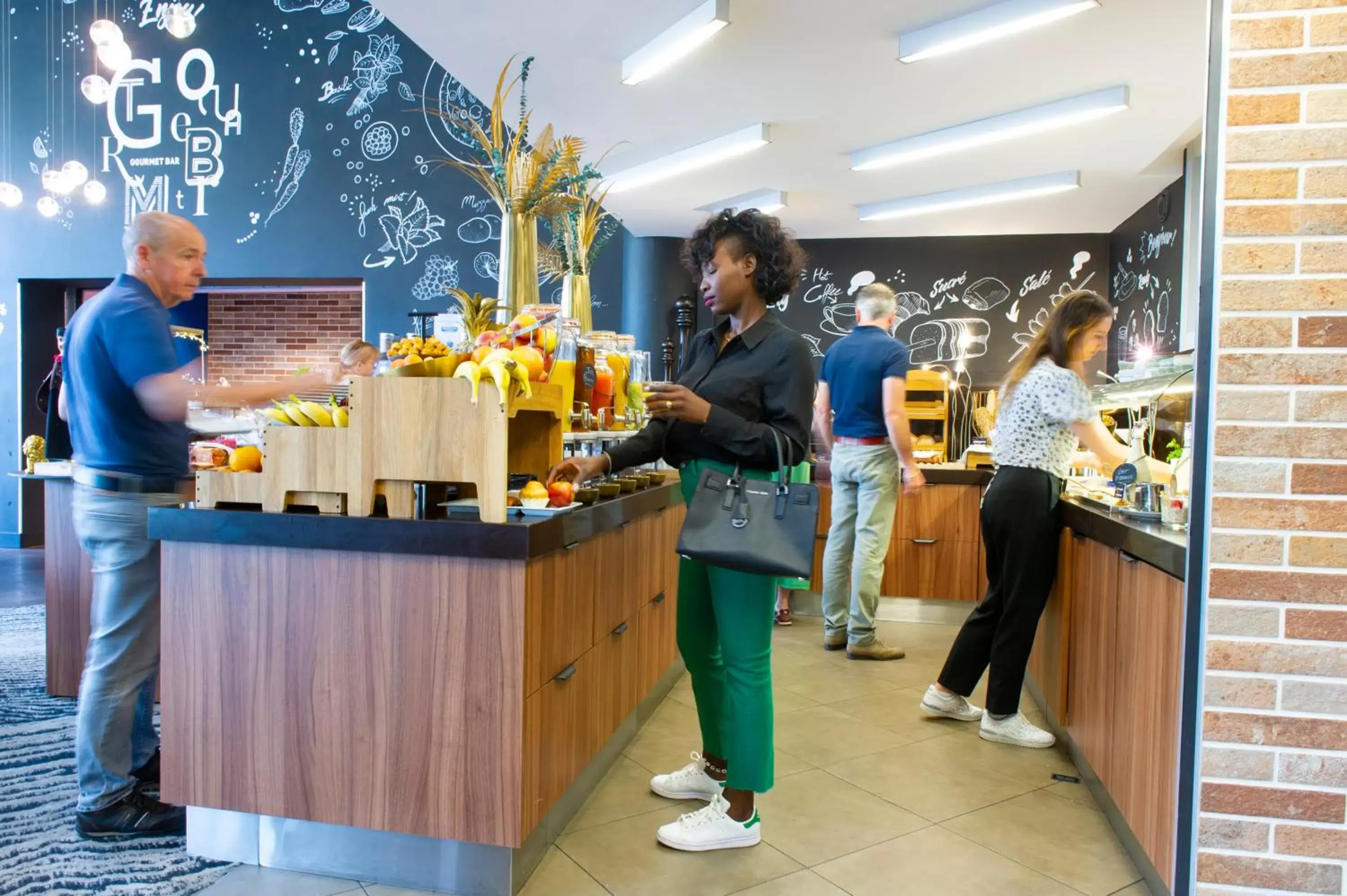 Buffet breakfast in Novotel Lyon Confluence