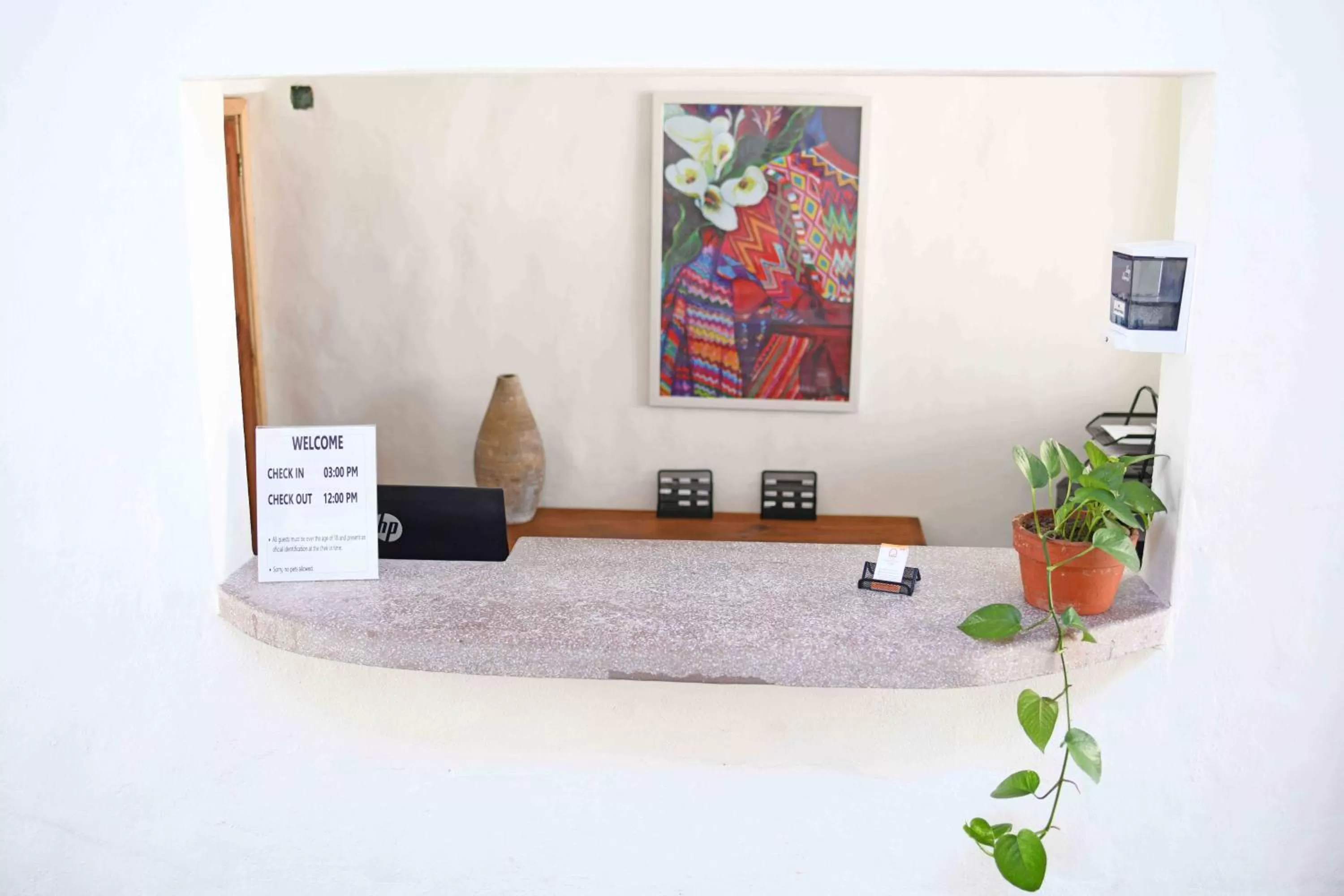 Lobby or reception in Petit Hotel Pilitas