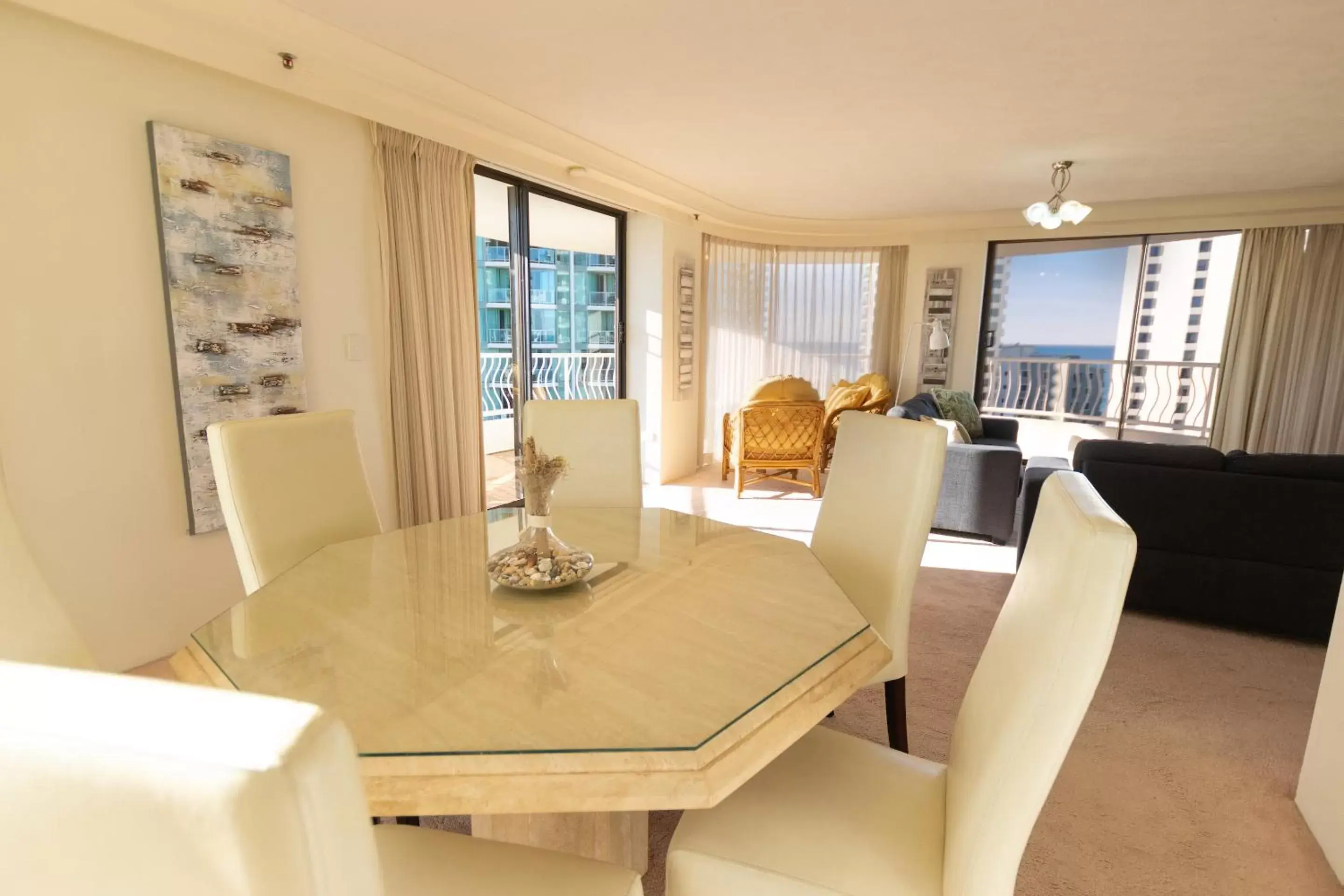 Seating area, Dining Area in Aegean Resort Apartments