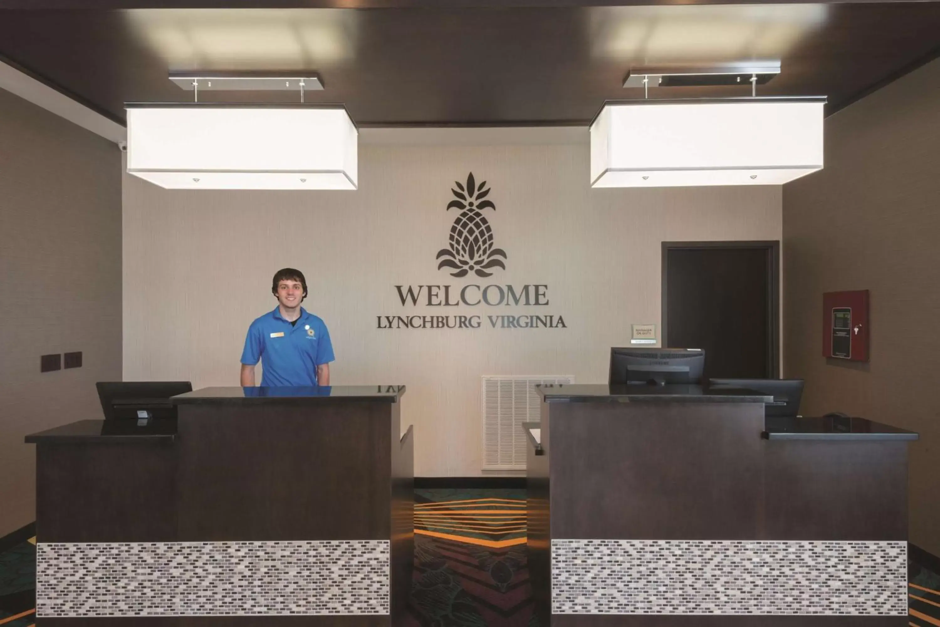 Lobby or reception in La Quinta by Wyndham Lynchburg at Liberty Univ. Lobby or reception in La Quinta by Wyndham Lynchburg at Liberty Univ.