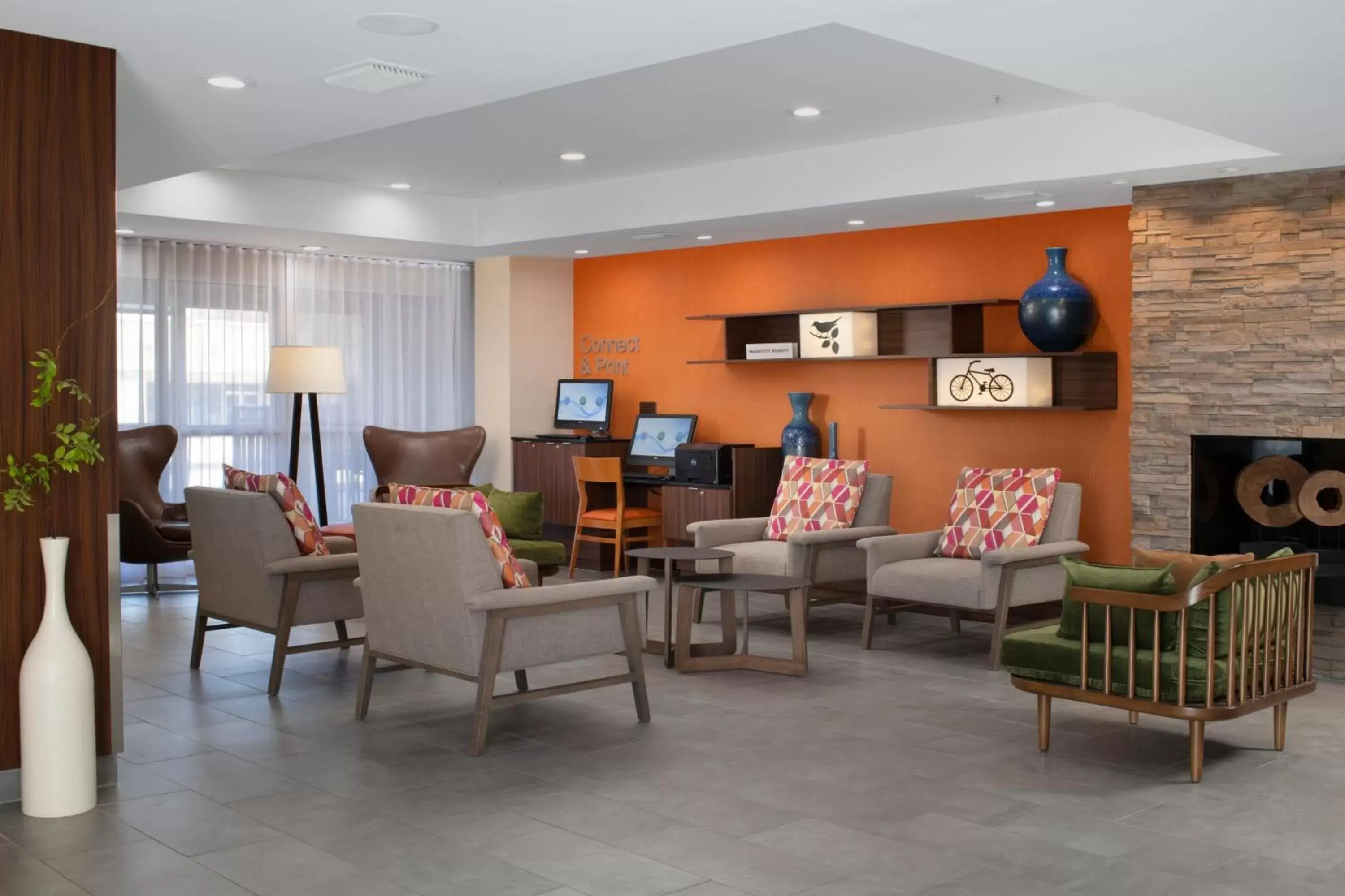 Lobby or reception, Restaurant/Places to Eat in Fairfield by Marriott Inn & Suites Fossil Creek