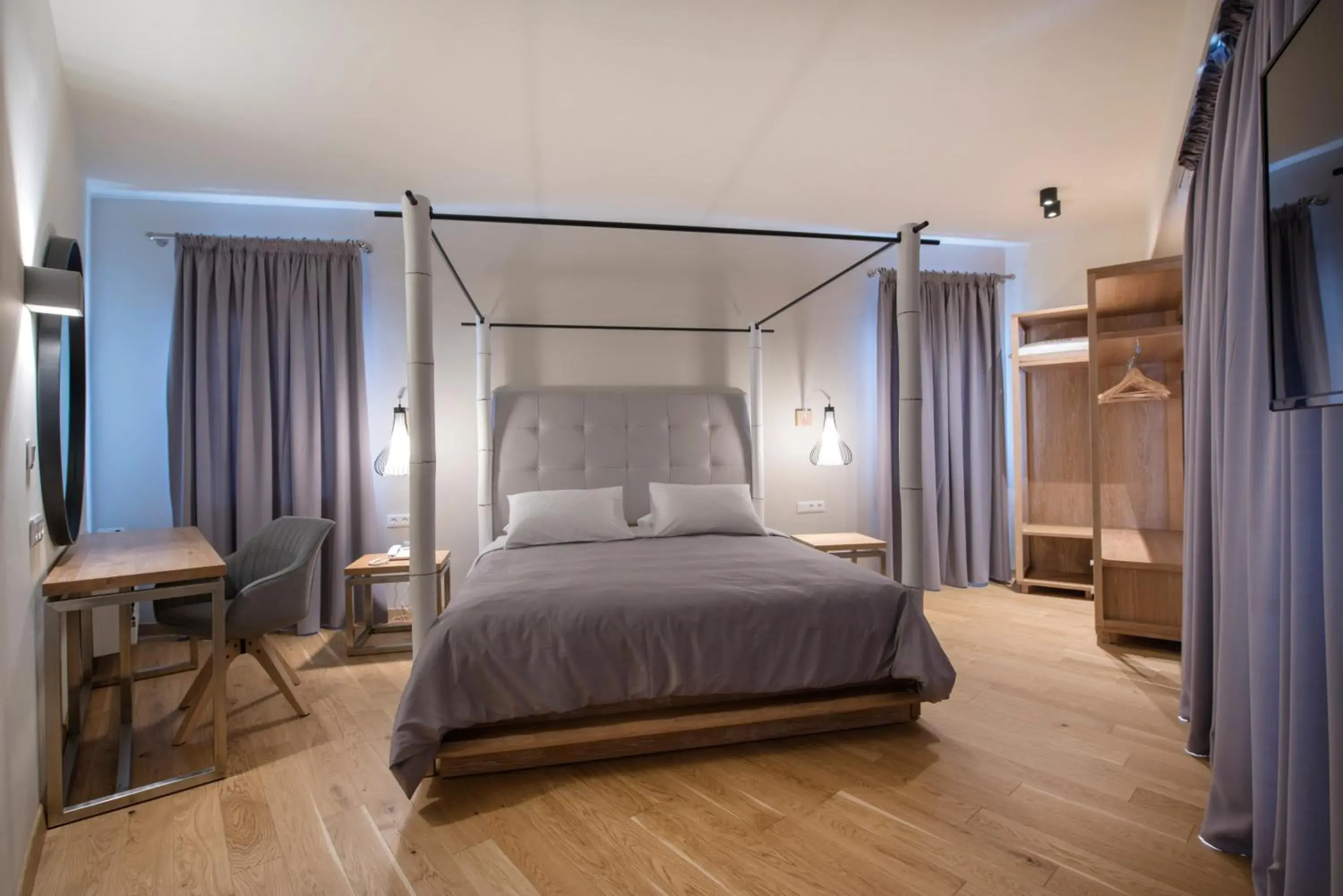 Bed in Hotel Hermes