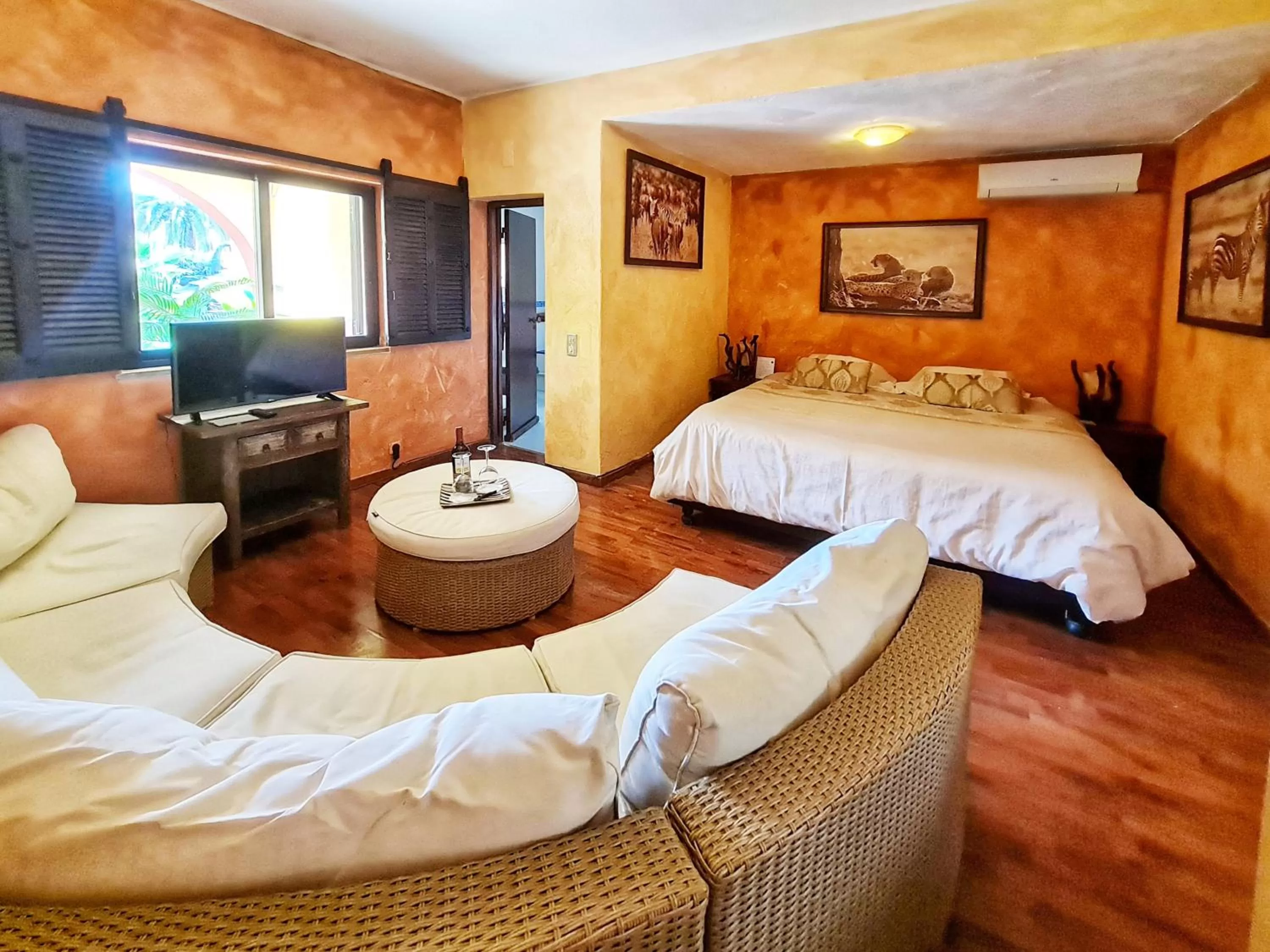 Bed in Villa Paraiso - Naturism Optional Adults Only