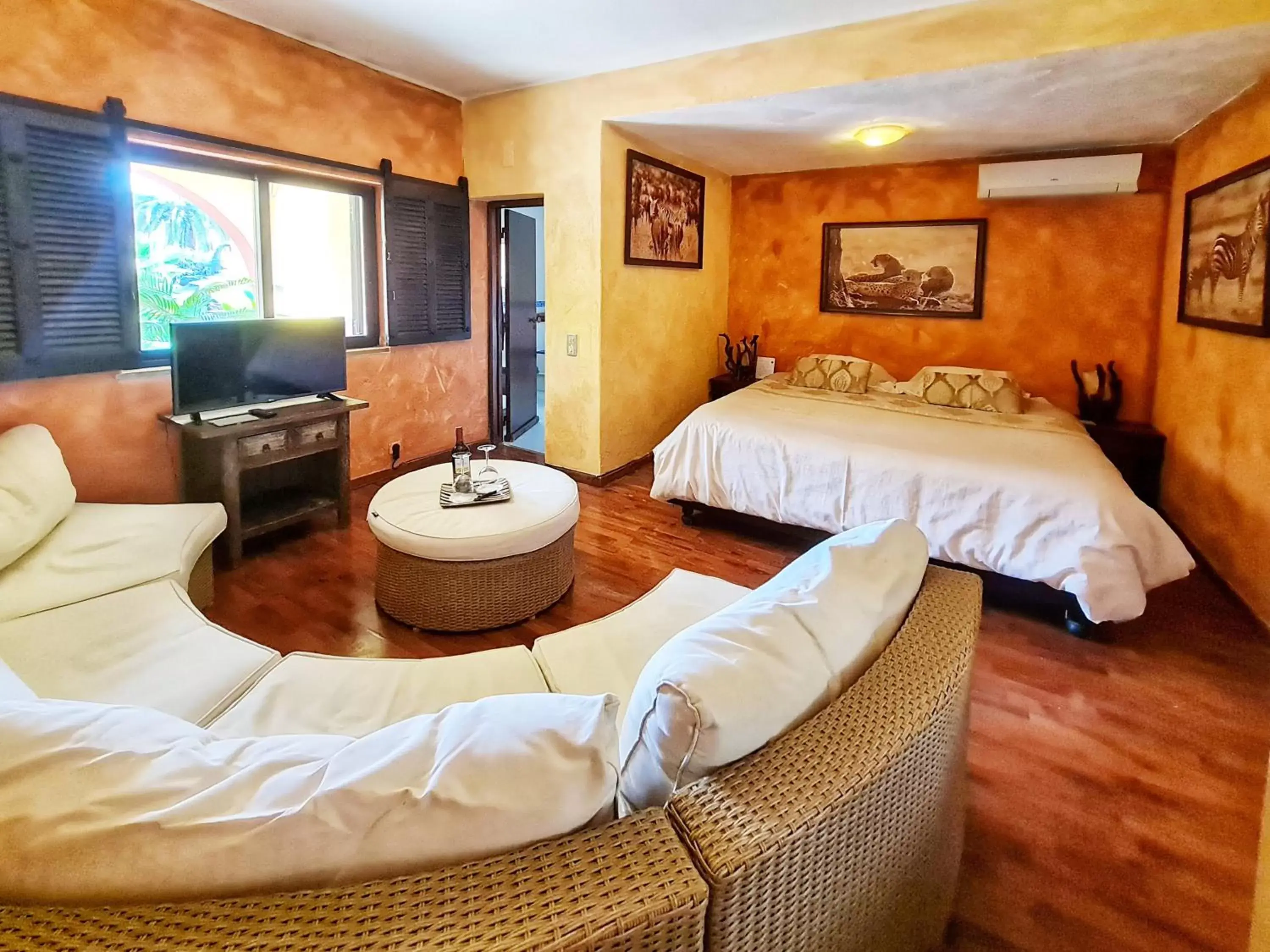 Bed in Villa Paraiso - Naturism Optional Adults Only