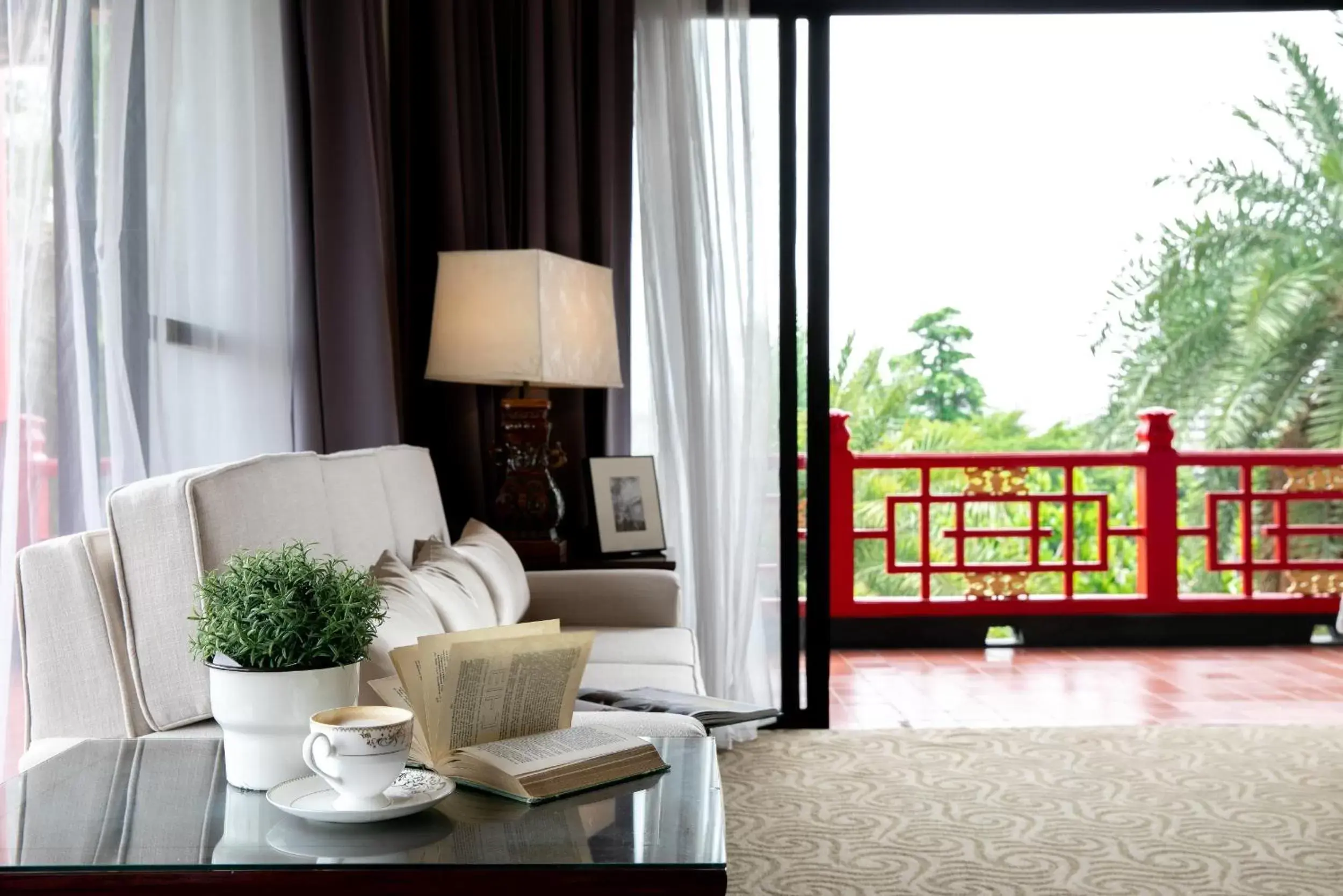 Garden view in The Grand Hotel Kaohsiung Garden view in The Grand Hotel Kaohsiung