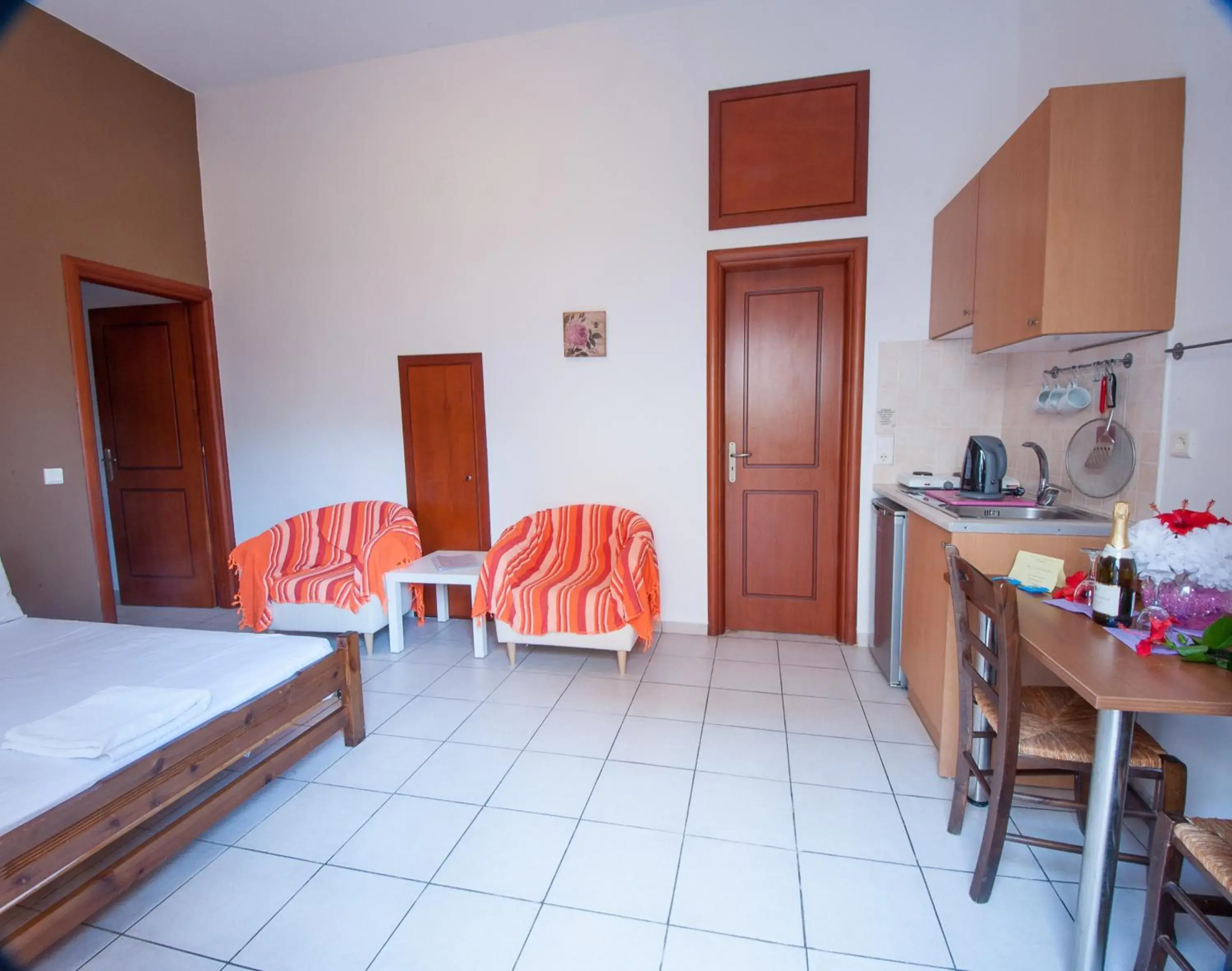 Living room in Elounda Sunrise Apartments