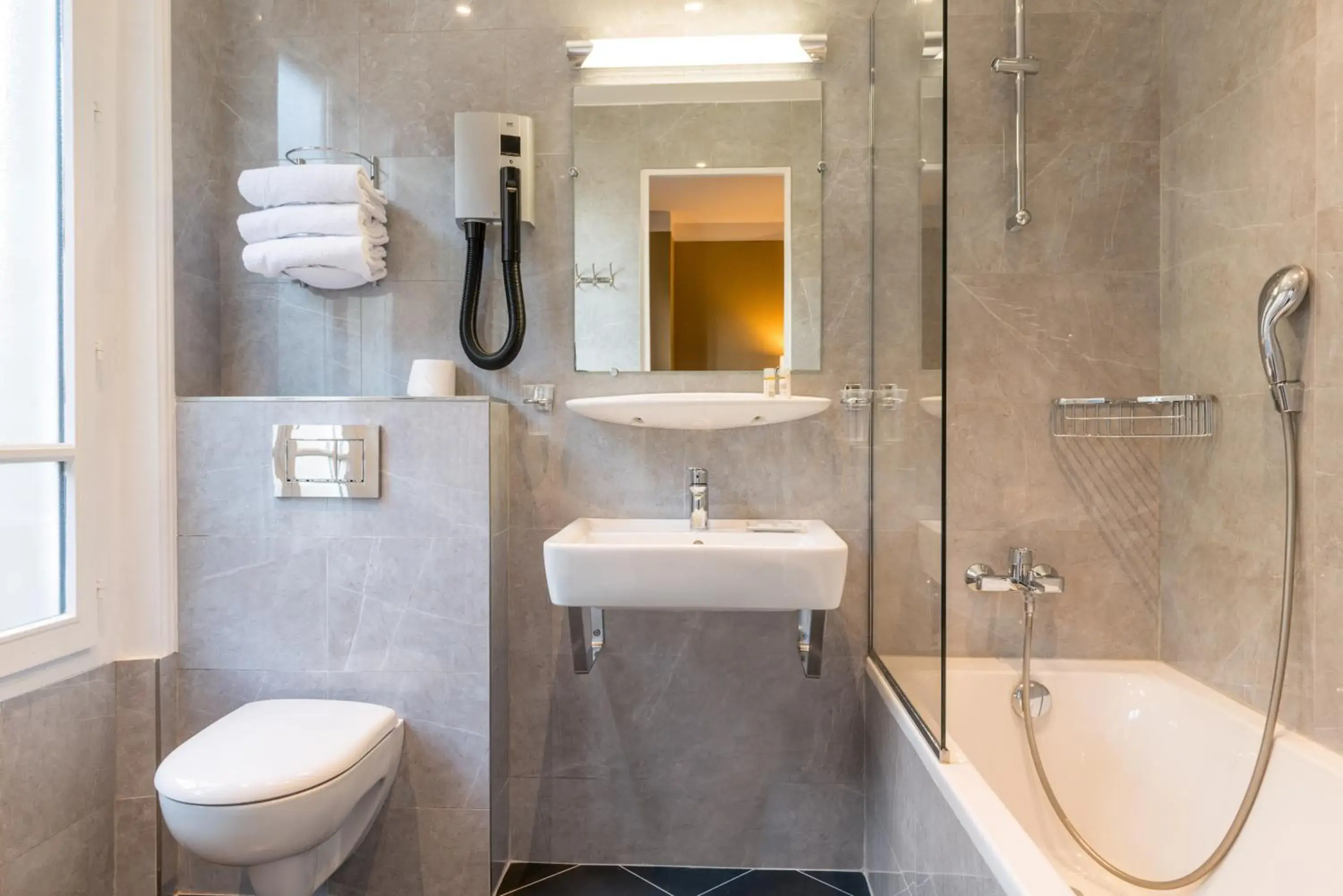 Bathroom in Paris France Hotel