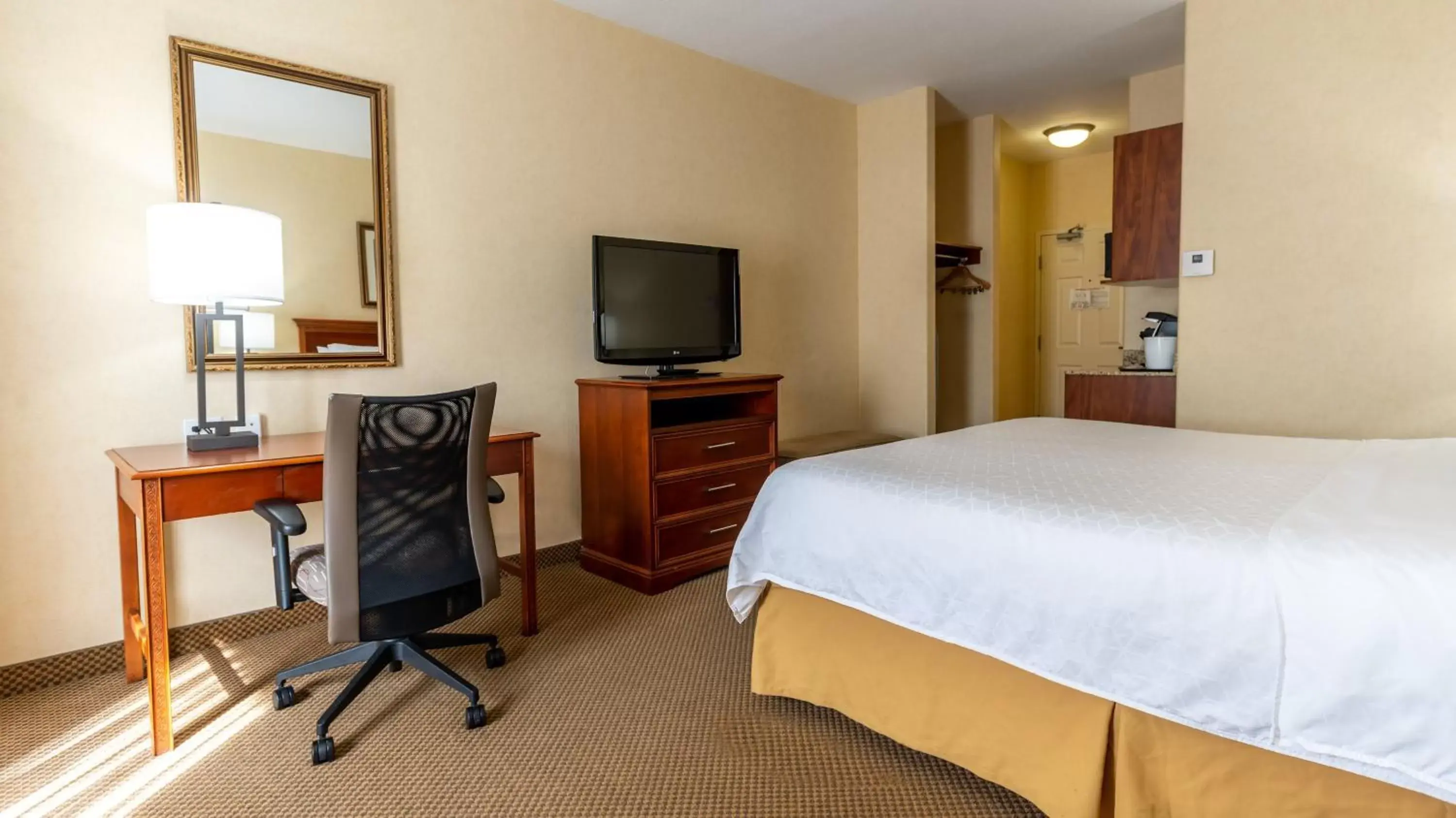 Photo of the whole room, TV/Entertainment Center in Holiday Inn Express Hotel & Suites - Edmonton International Airport, an IHG Hotel