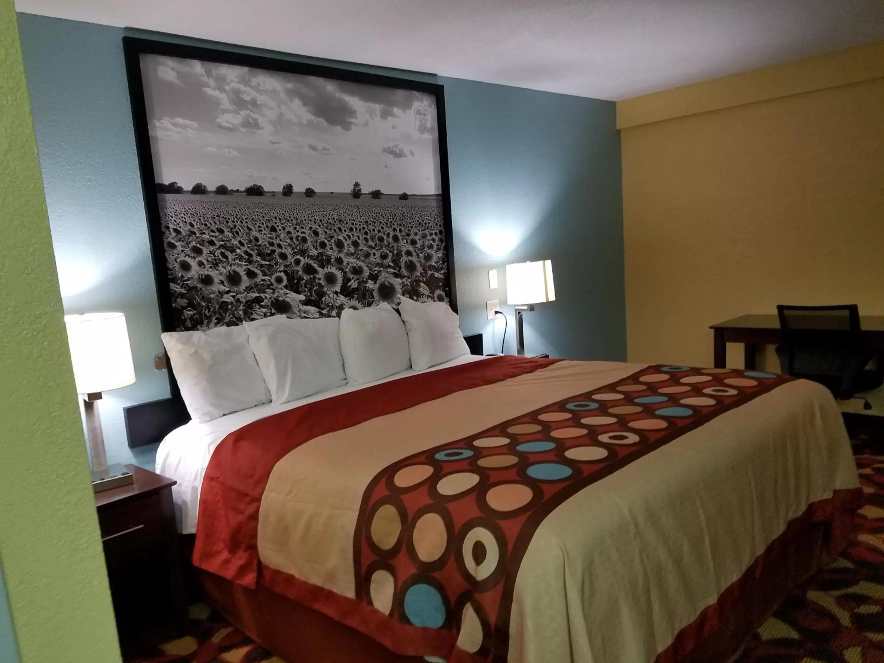 Bed in Super 8 by Wyndham Wichita Airport West Kellogg