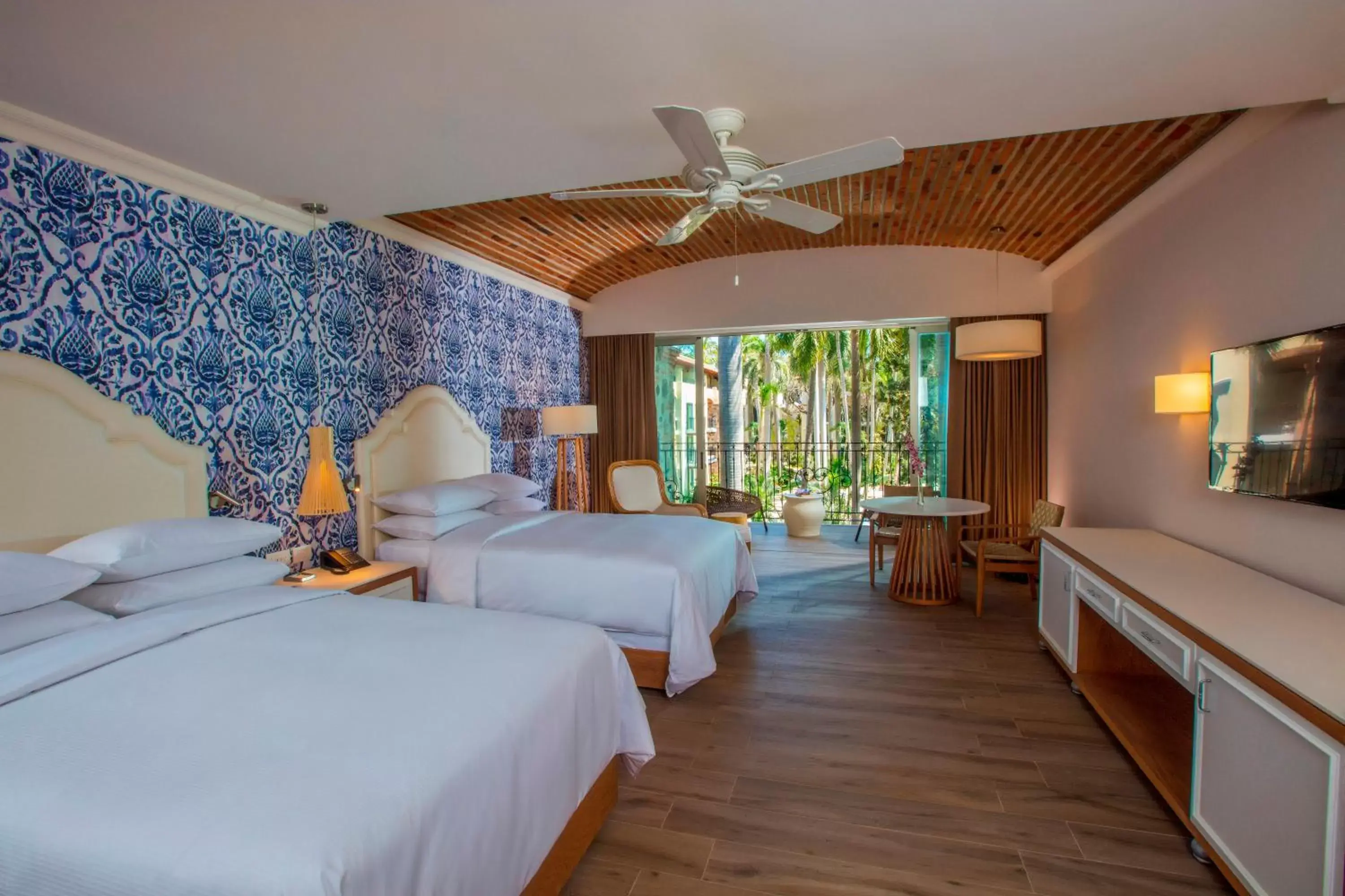Bed in The Hacienda at Krystal Grand Puerto Vallarta- All Inclusive