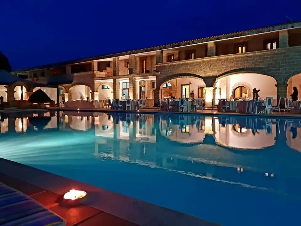 Evening entertainment, Property Building in Antica Masseria Martuccio