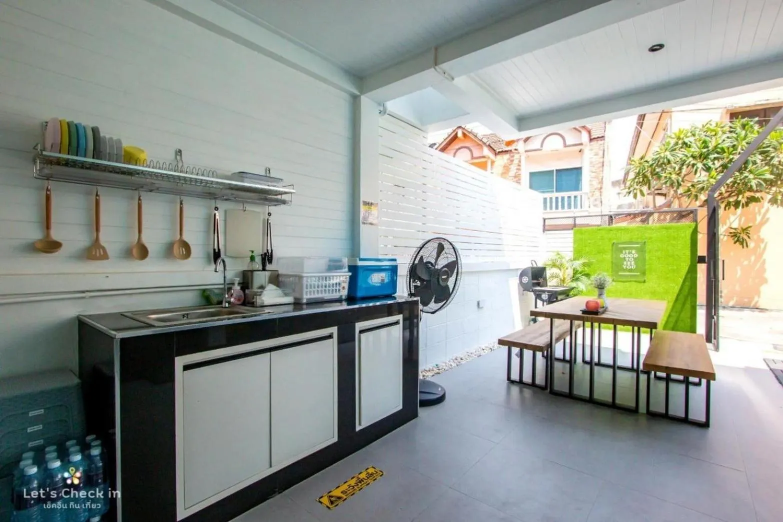 Kitchen or kitchenette in Sun Marina Cha-Am