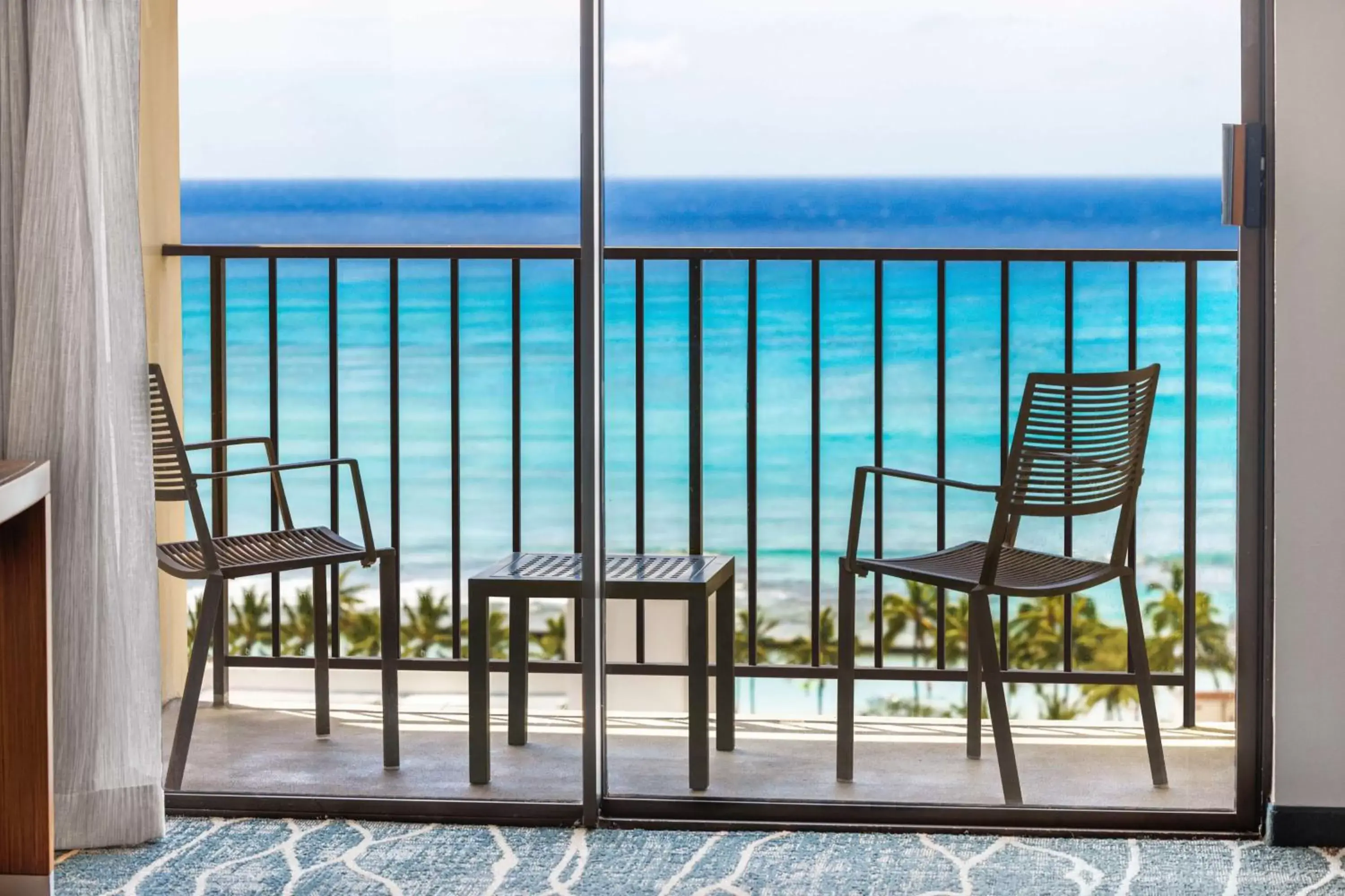 View (from property/room), Balcony/Terrace in Hyatt Place Waikiki Beach