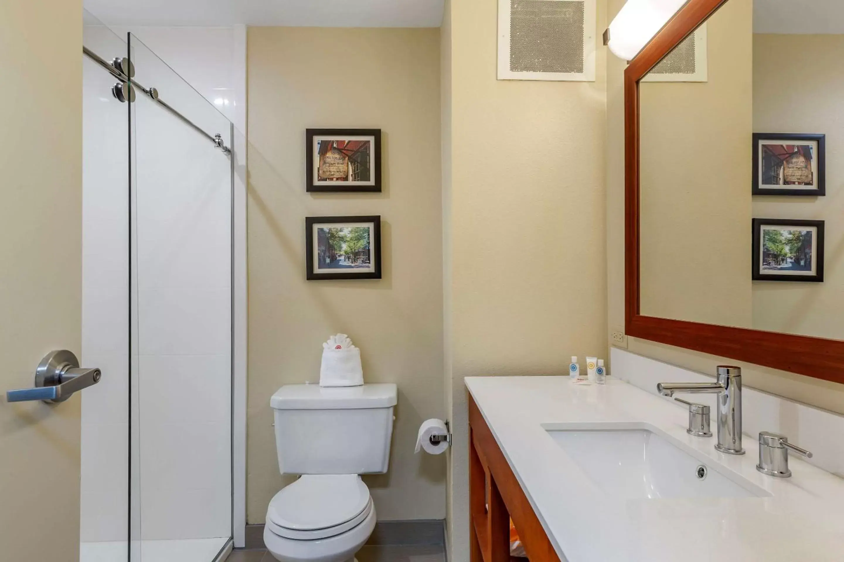 Bedroom, Bathroom in Comfort Inn Danvers - Boston North Shore