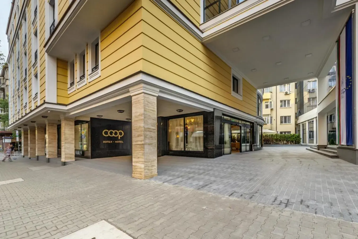 Facade/entrance in COOP Hotel Sofia