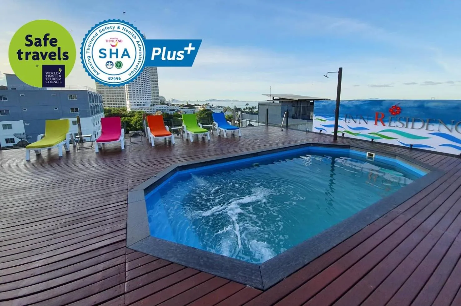 Pool view in Inn Residence Serviced Suites - SHA Extra Plus
