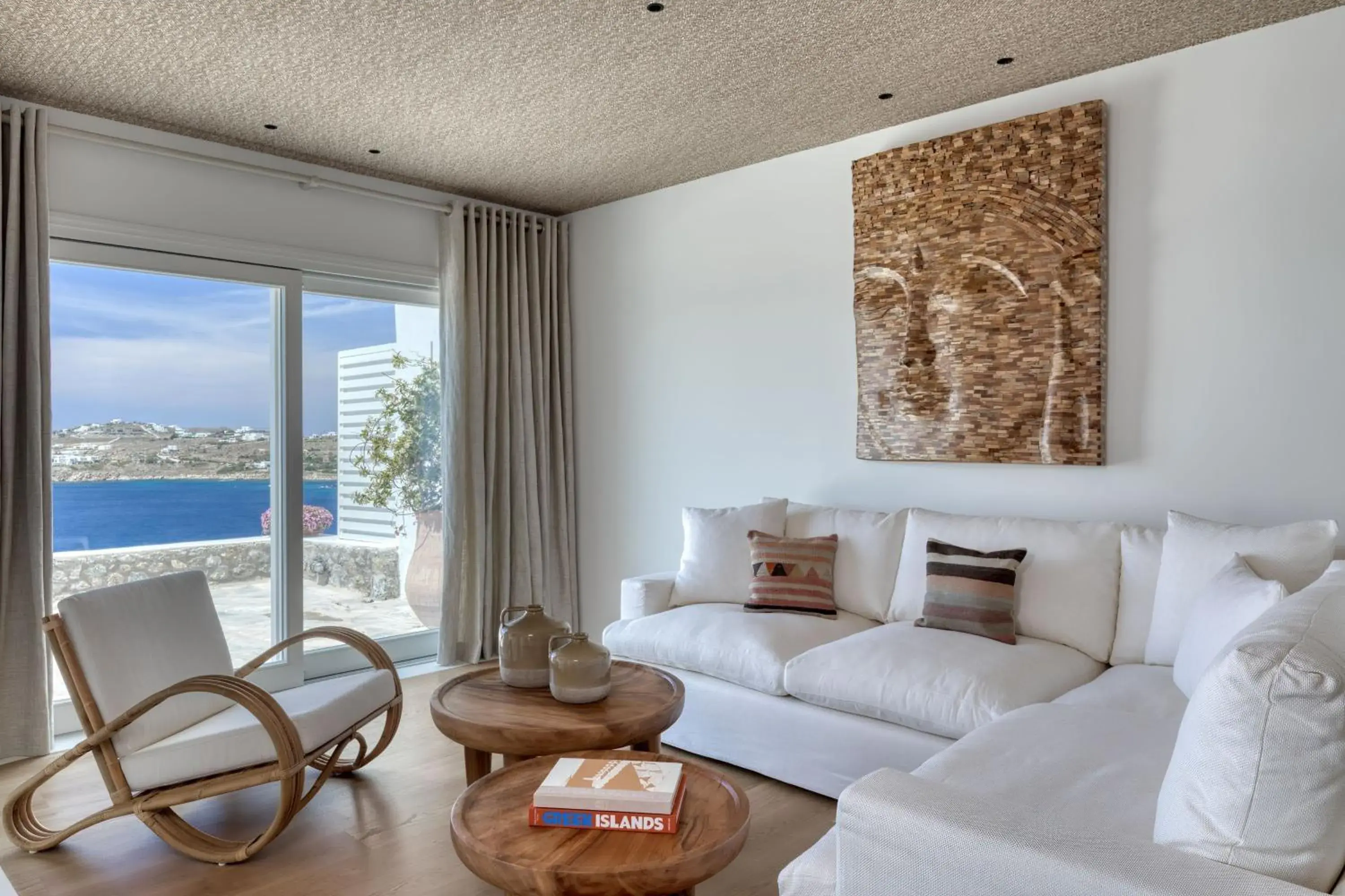 Living room, Seating Area in Santa Marina, a Luxury Collection Resort, Mykonos