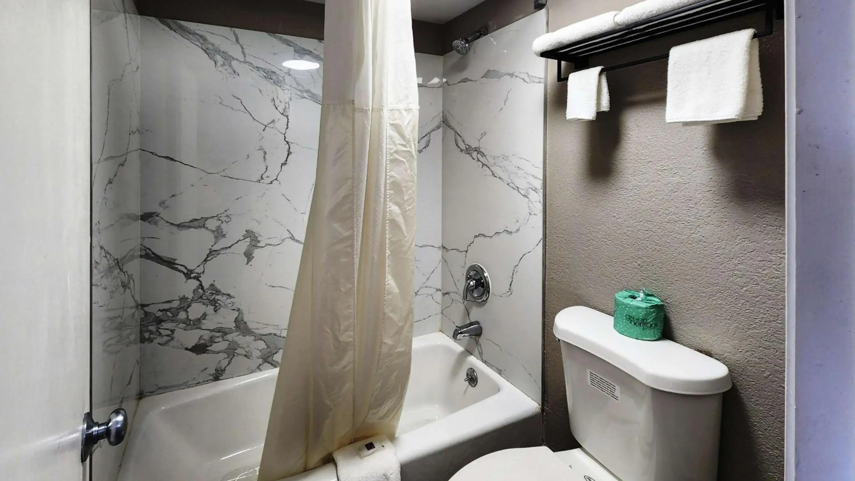 Shower, Bathroom in Motel 6 Houston, TX - Medical Center/NRG Stadium