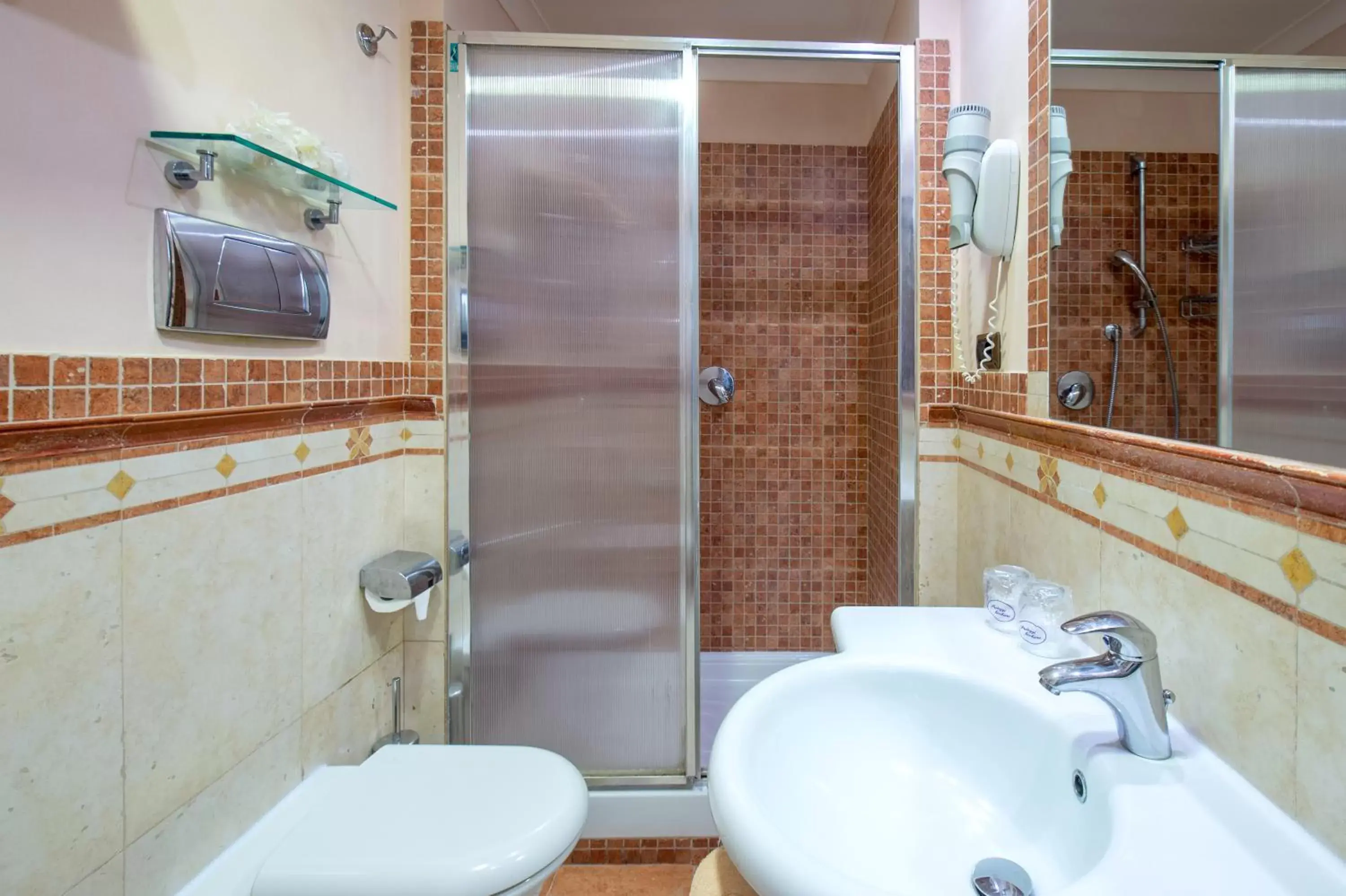 Shower, Bathroom in Hotel Michelangelo