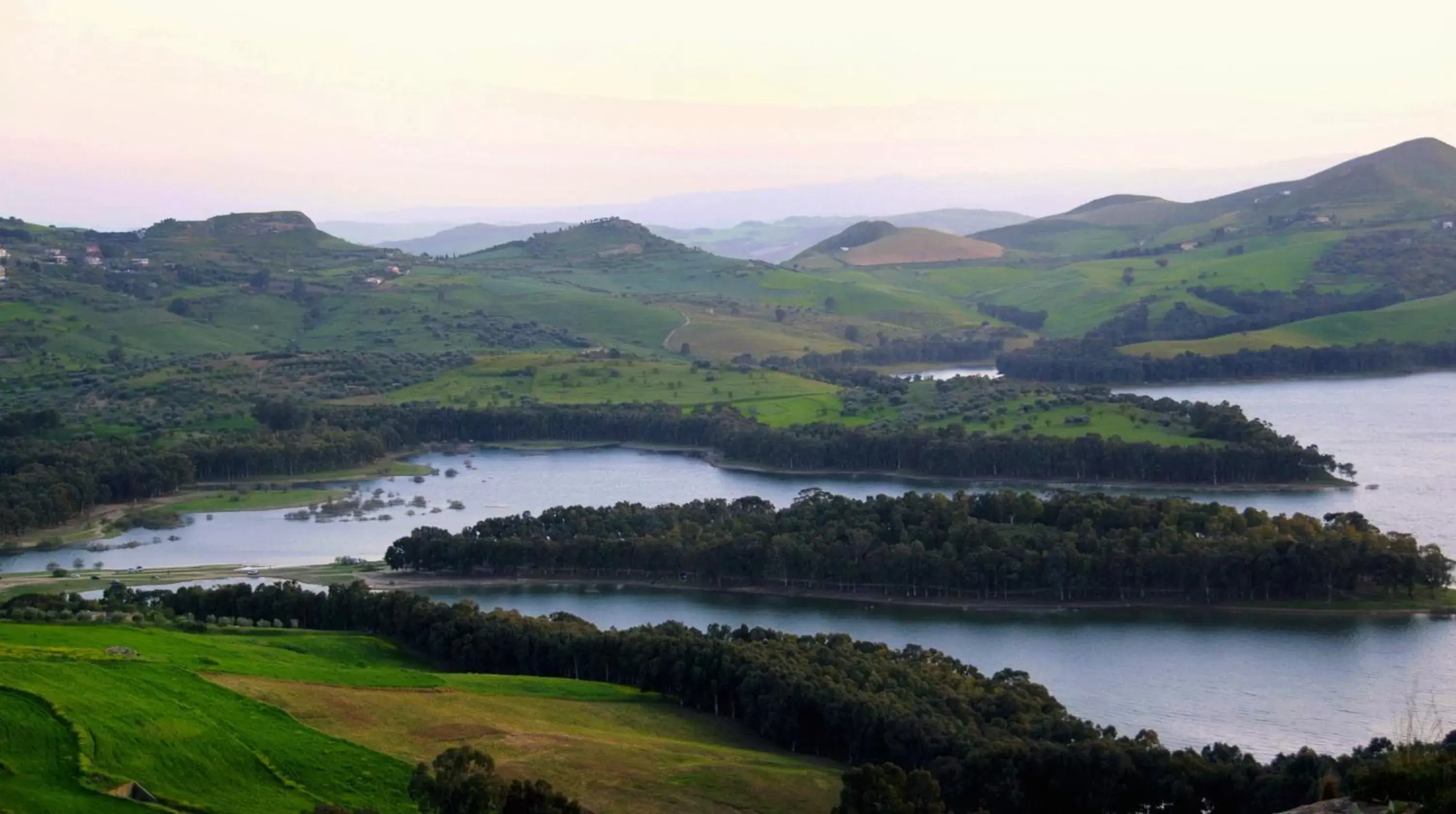 Natural landscape in Oasi del Lago