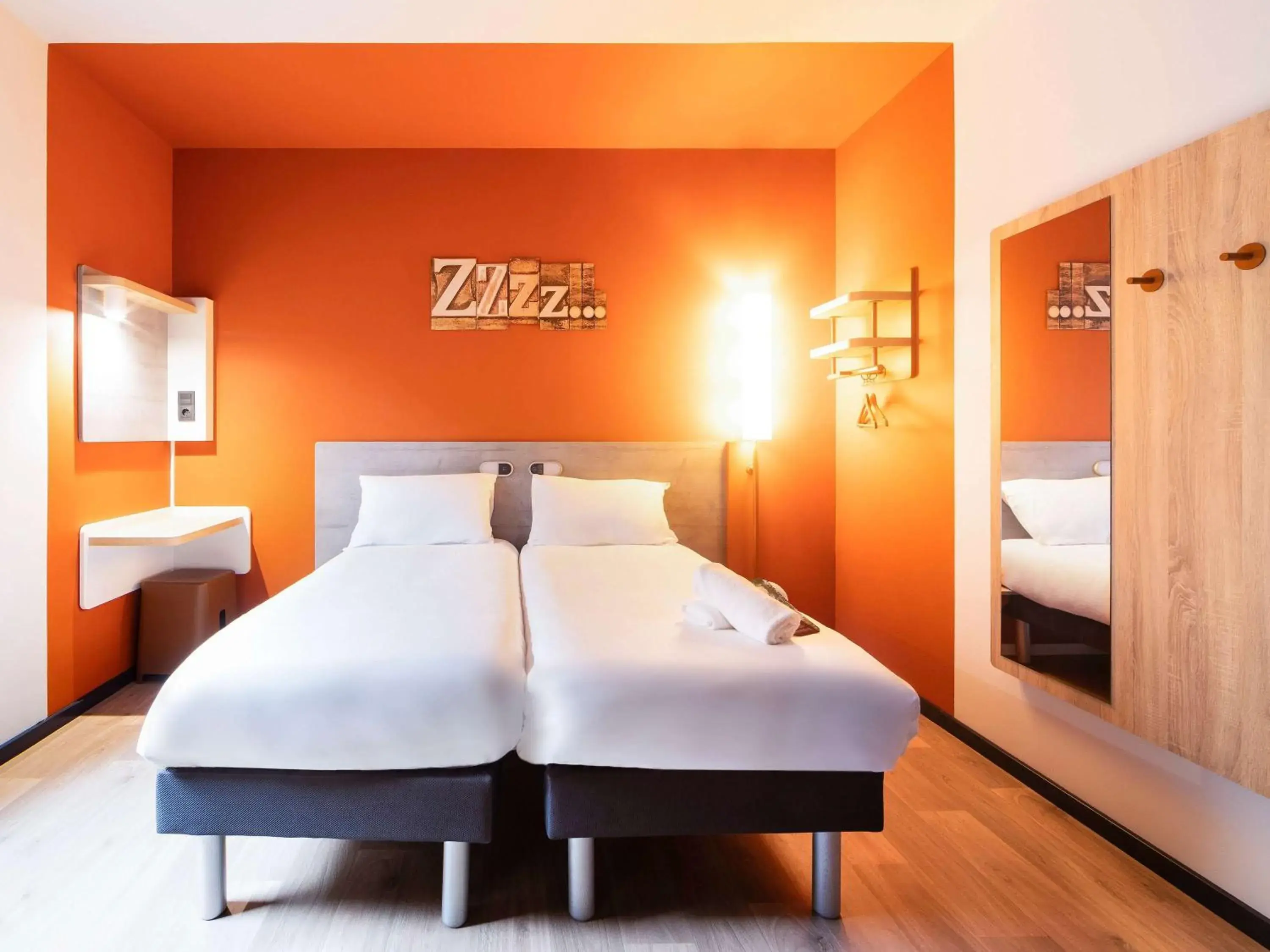 Bathroom, Bed in ibis budget Bilbao City